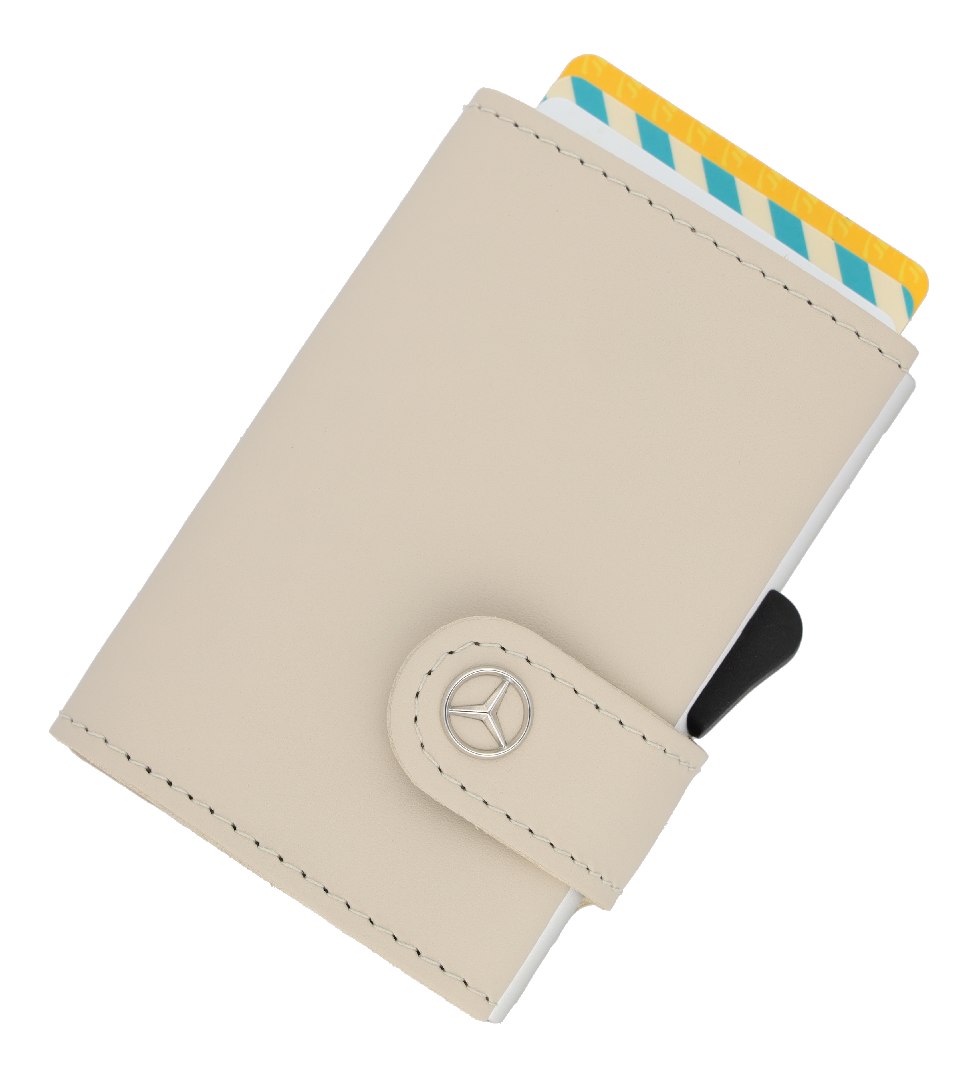 Mini-borsellino, Upcycling - beige caffellatte, Pelle di vitello