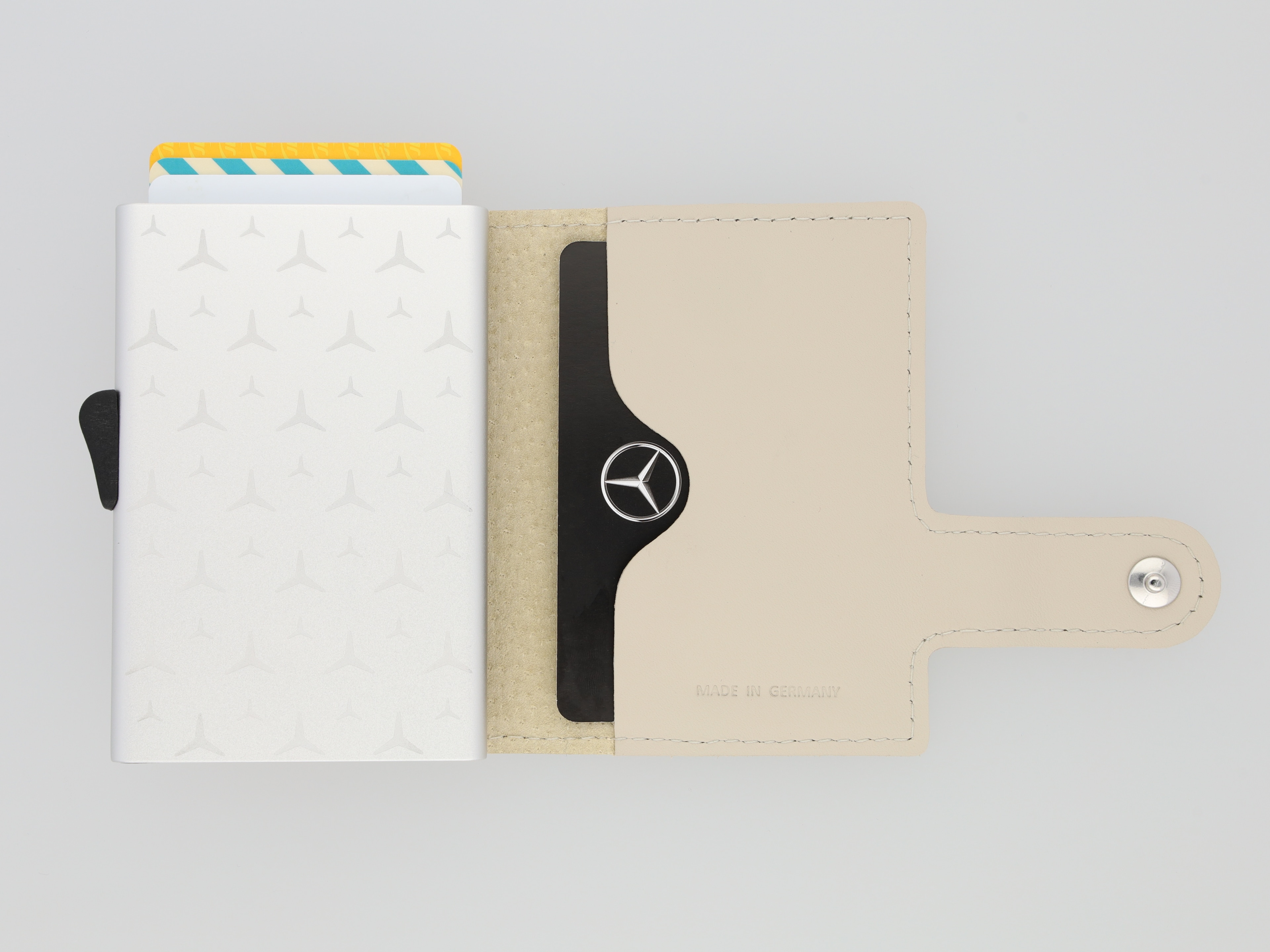 Mini-borsellino, Upcycling - beige caffellatte, Pelle di vitello