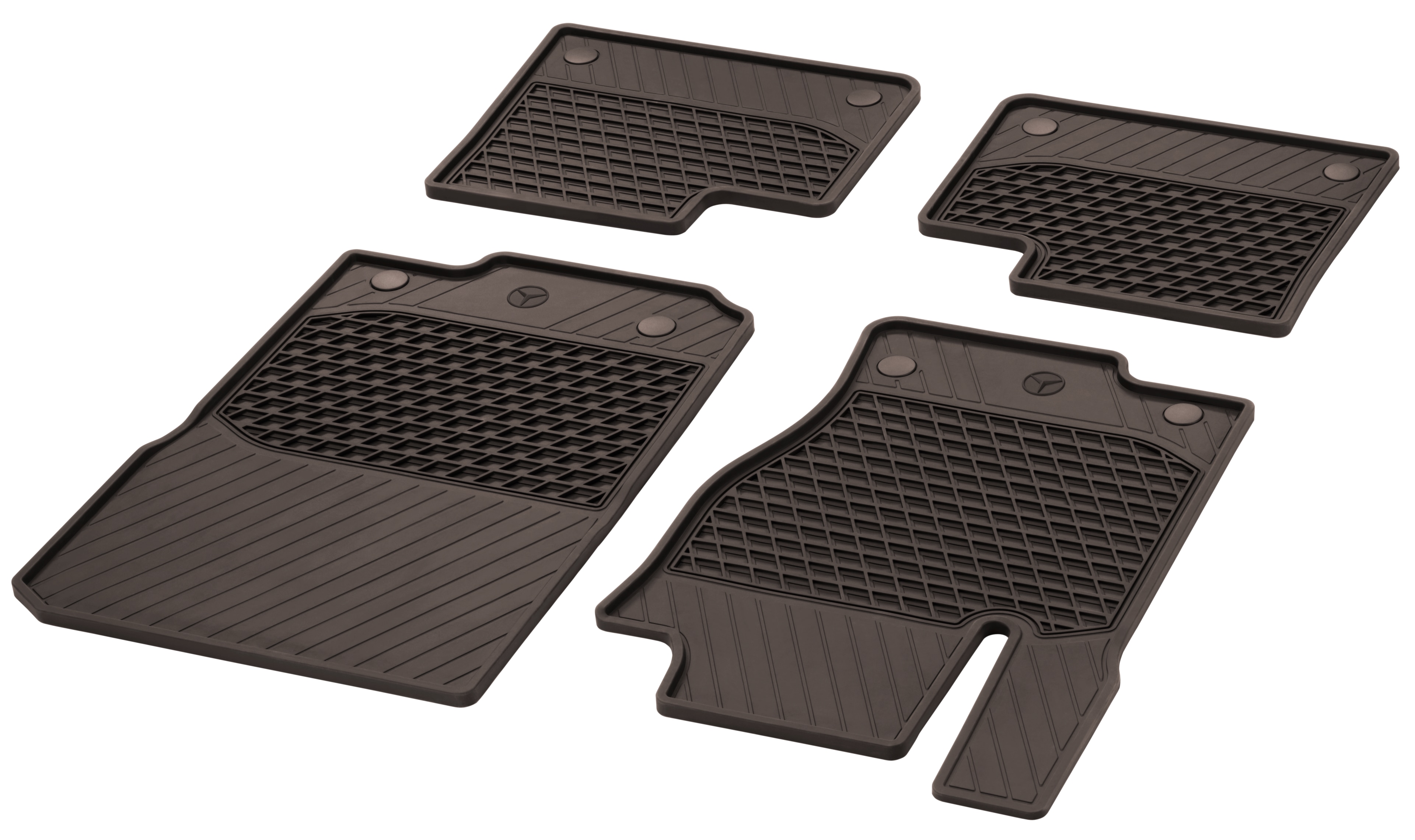 Tappetini in gomma CLASSIC, Set, 4 pezzi - RL, marrone moccabrone