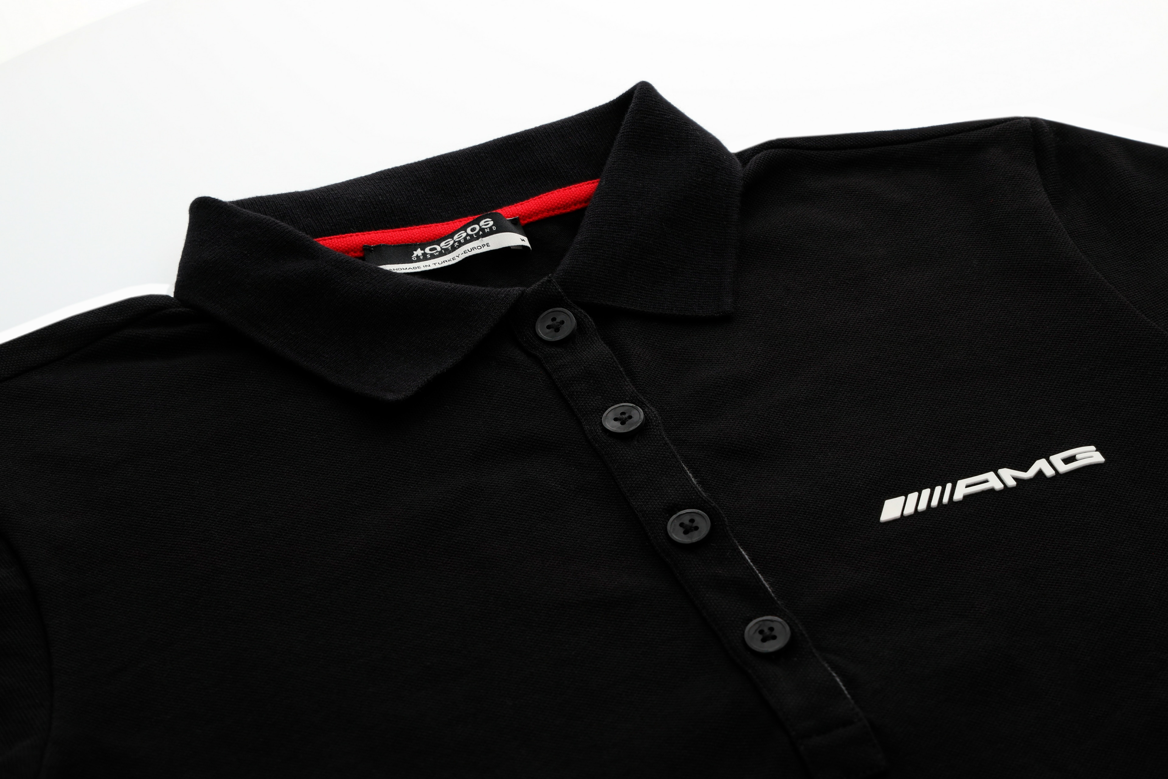 AMG Poloshirt Herren - schwarz, XS