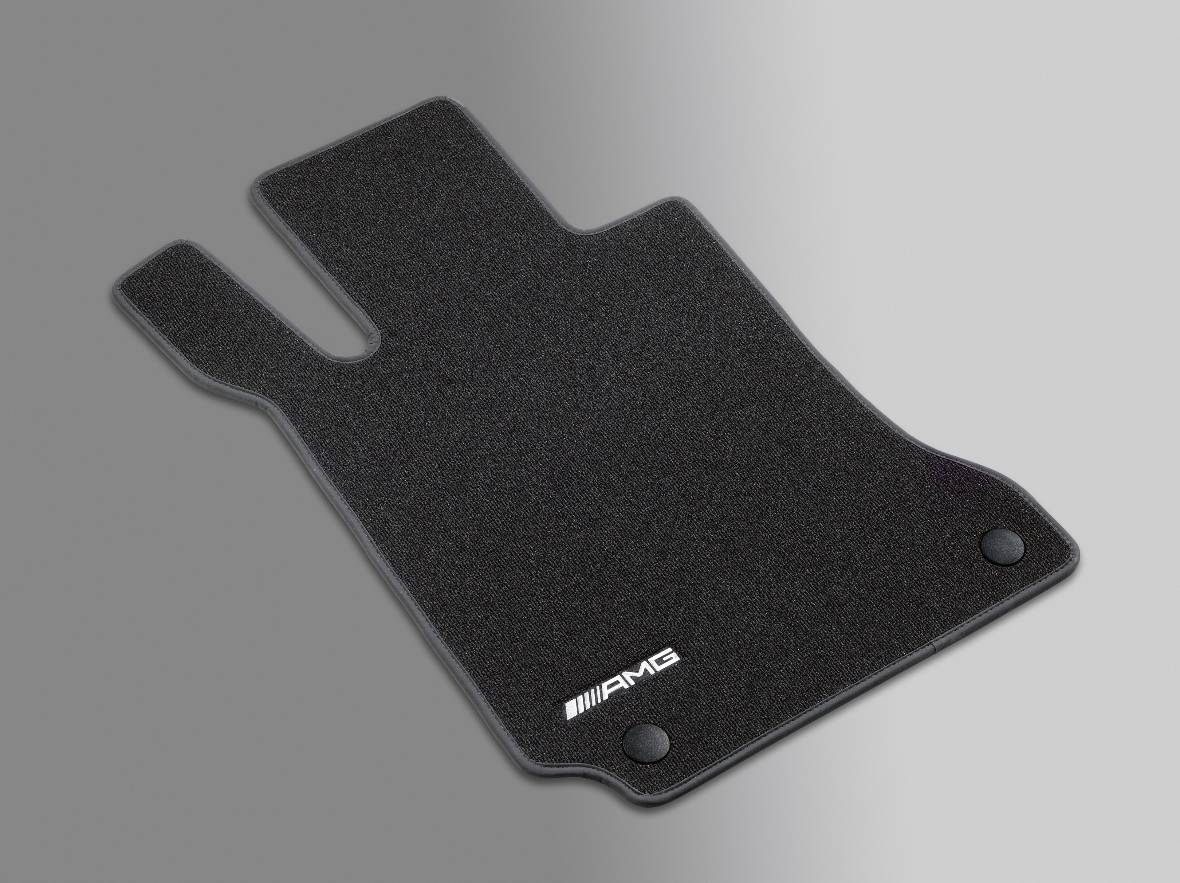 Tappetini in velours AMG, Set, 4 pezzi, con logo AMG ricamato - LL, colore nero