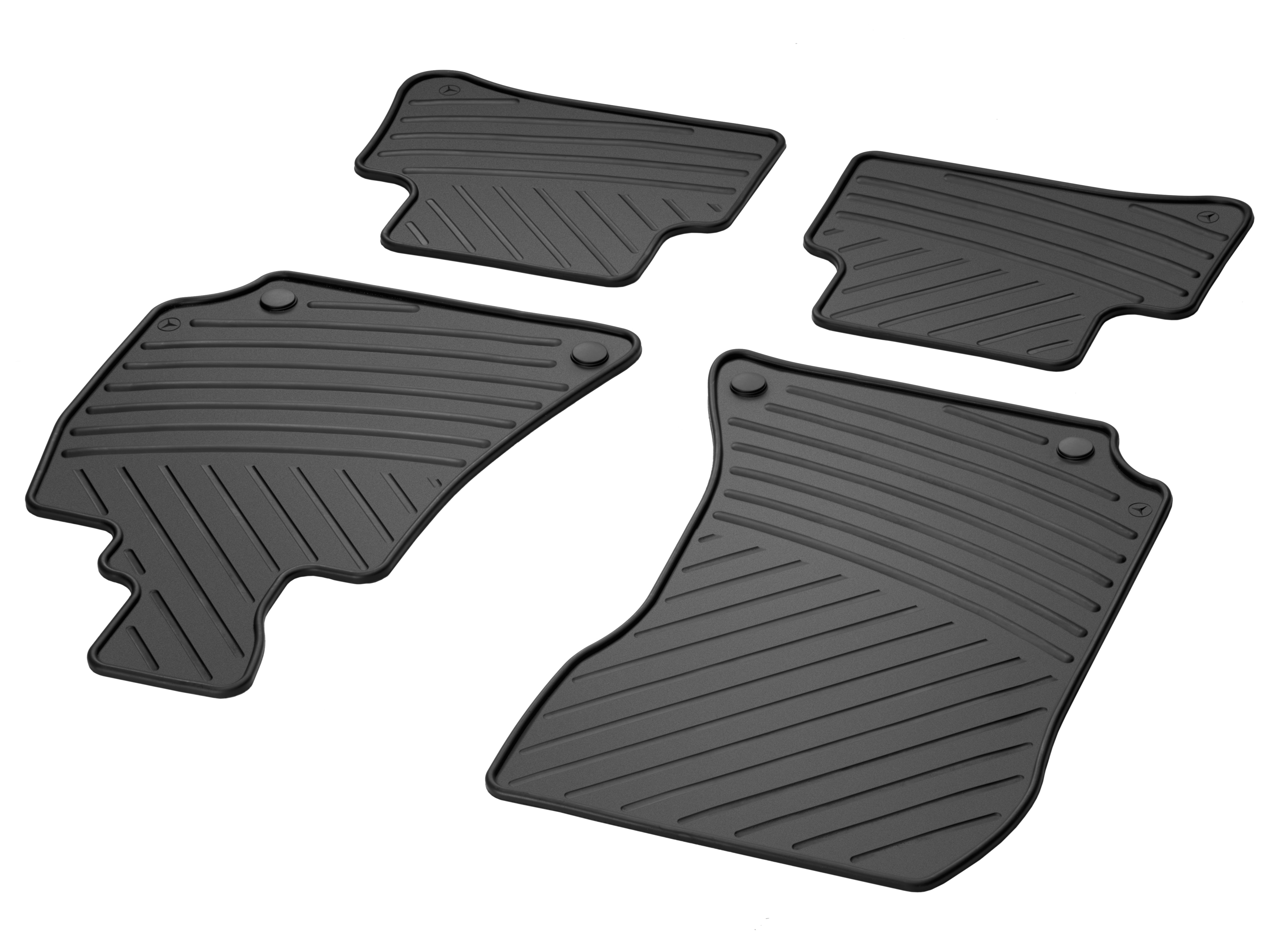 Tappetini in gomma CLASSIC, Set, 4 pezzi - RL, colore nero