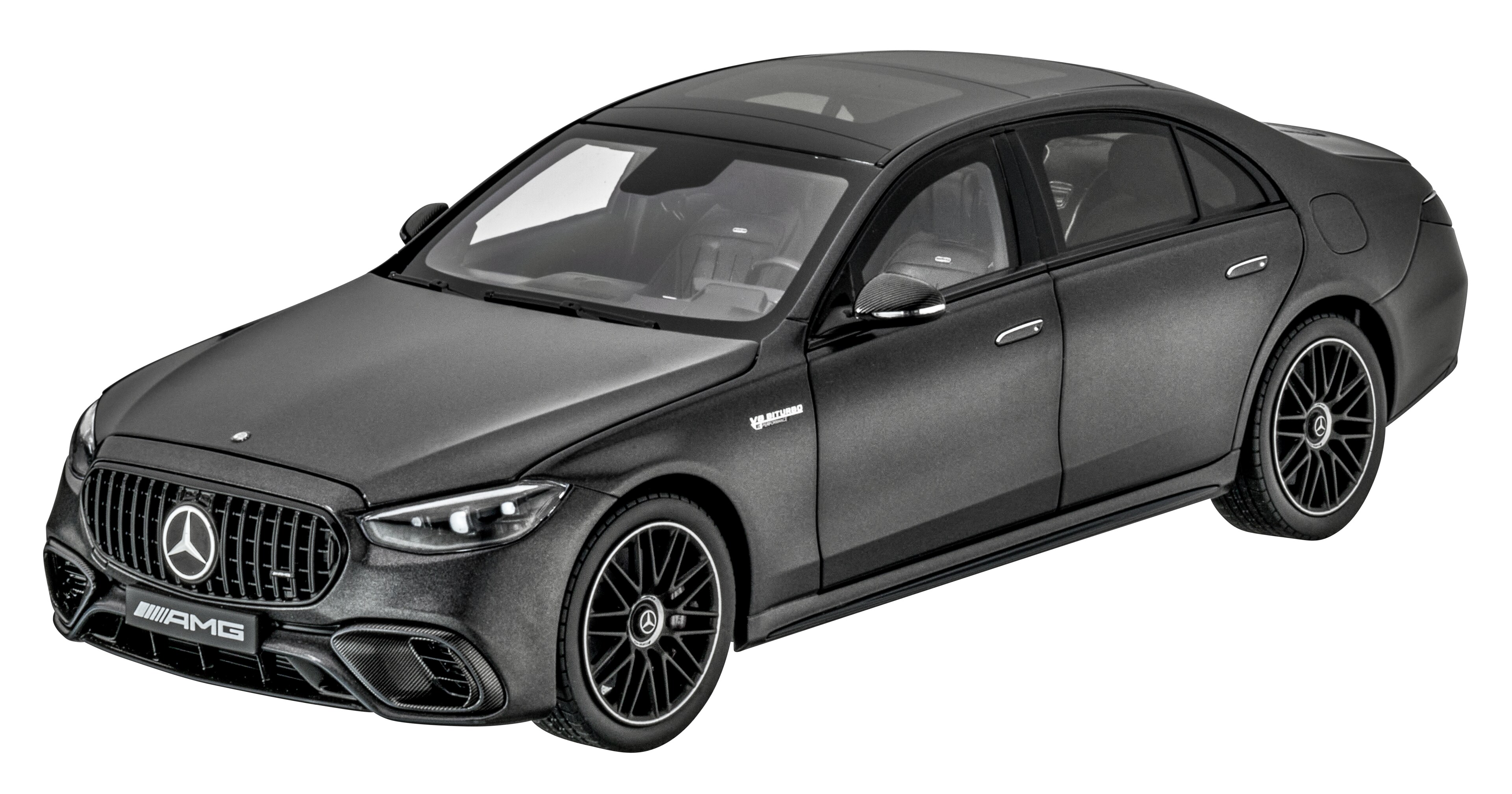 Mercedes-AMG S 63, E PERFORMANCE, V223 - Grigio grafite magno MANUFAKTUR, NZG, 1:18