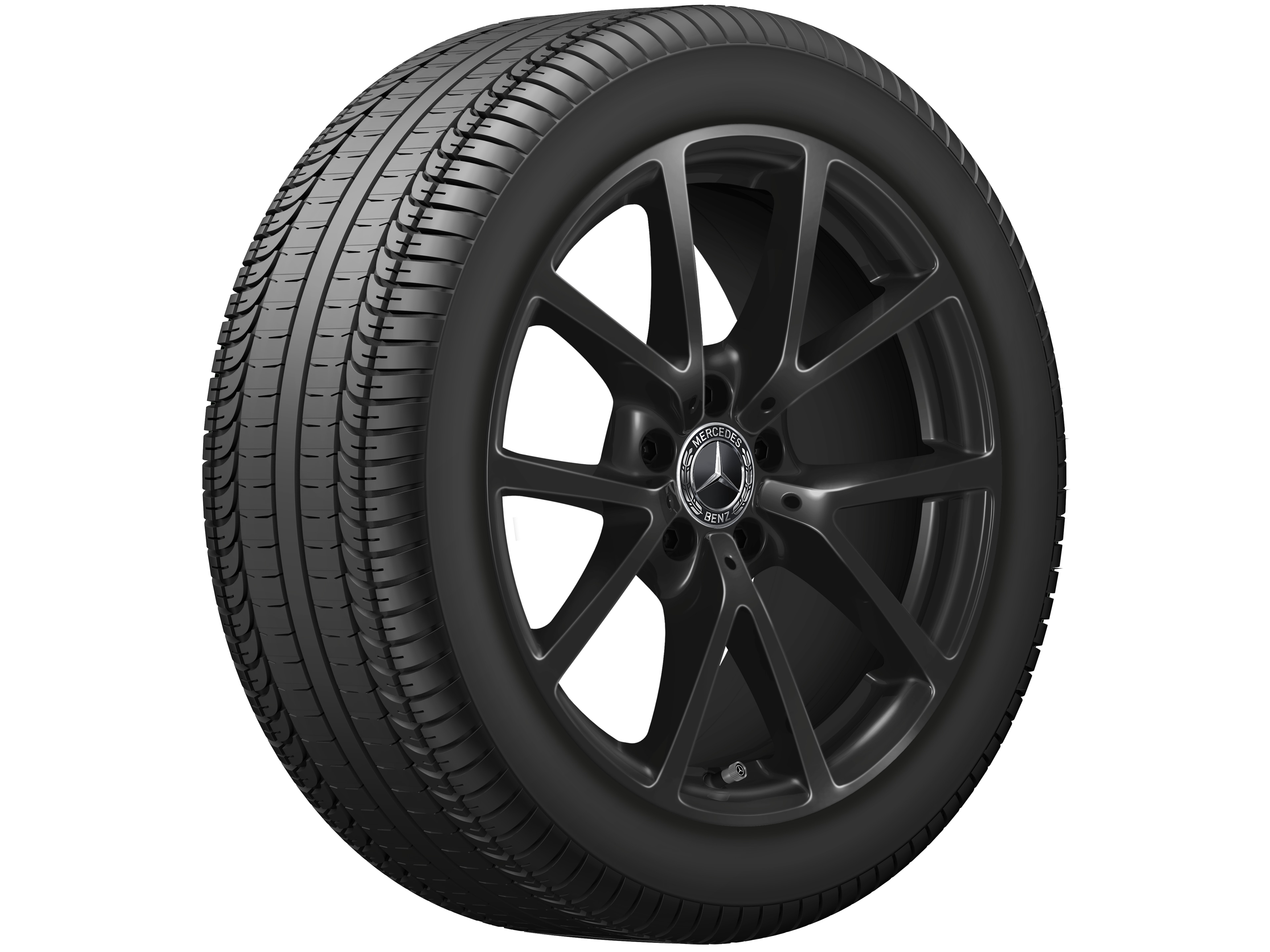 Cerchio a 10 razze, 45,7 cm (18 pollici) - 8 J x 18 ET 44,9, colore nero
