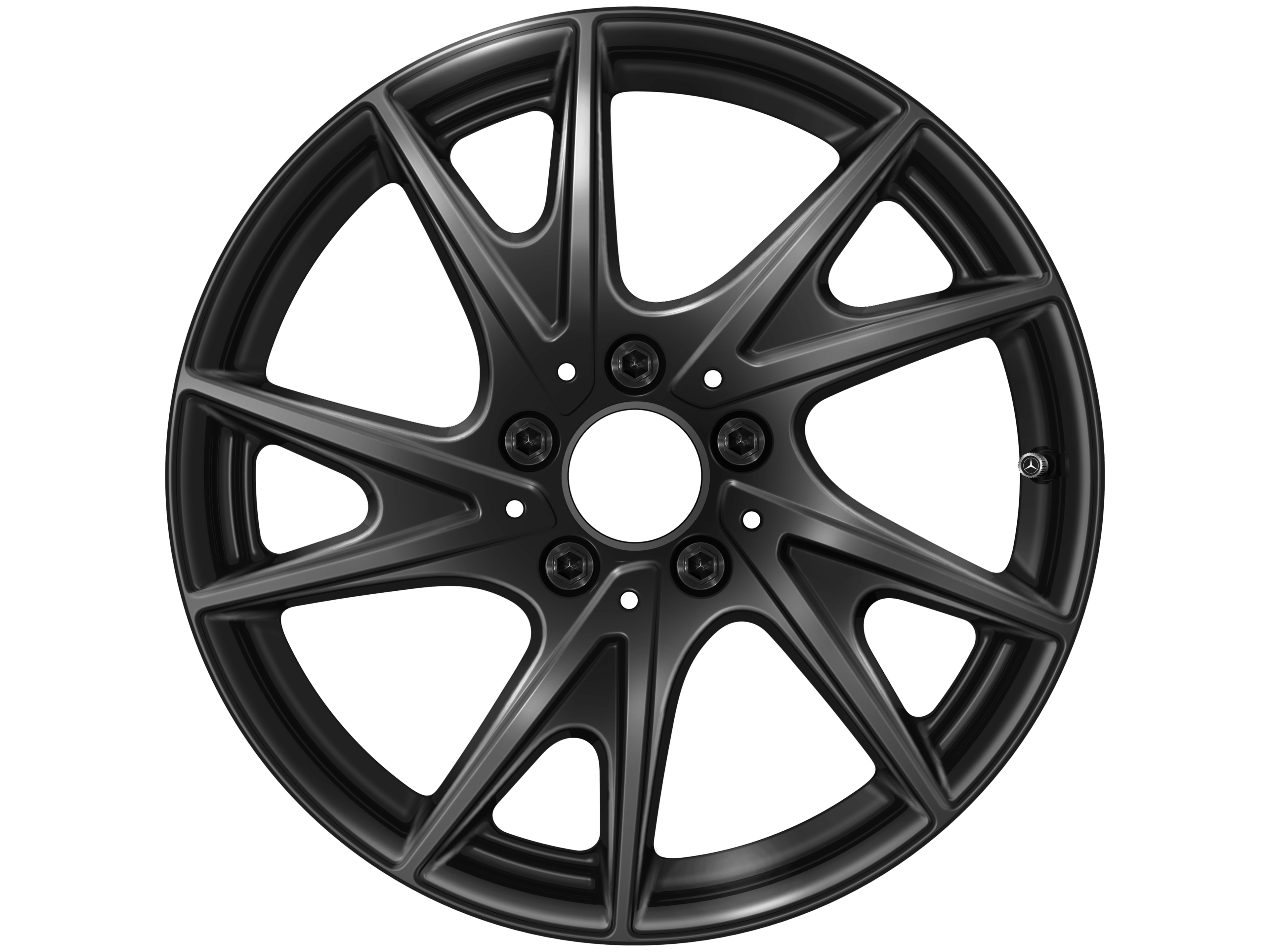 Cerchio a 5 doppie razze, 43,2 cm (17 pollici) - 8 J x 17 ET 58, colore nero