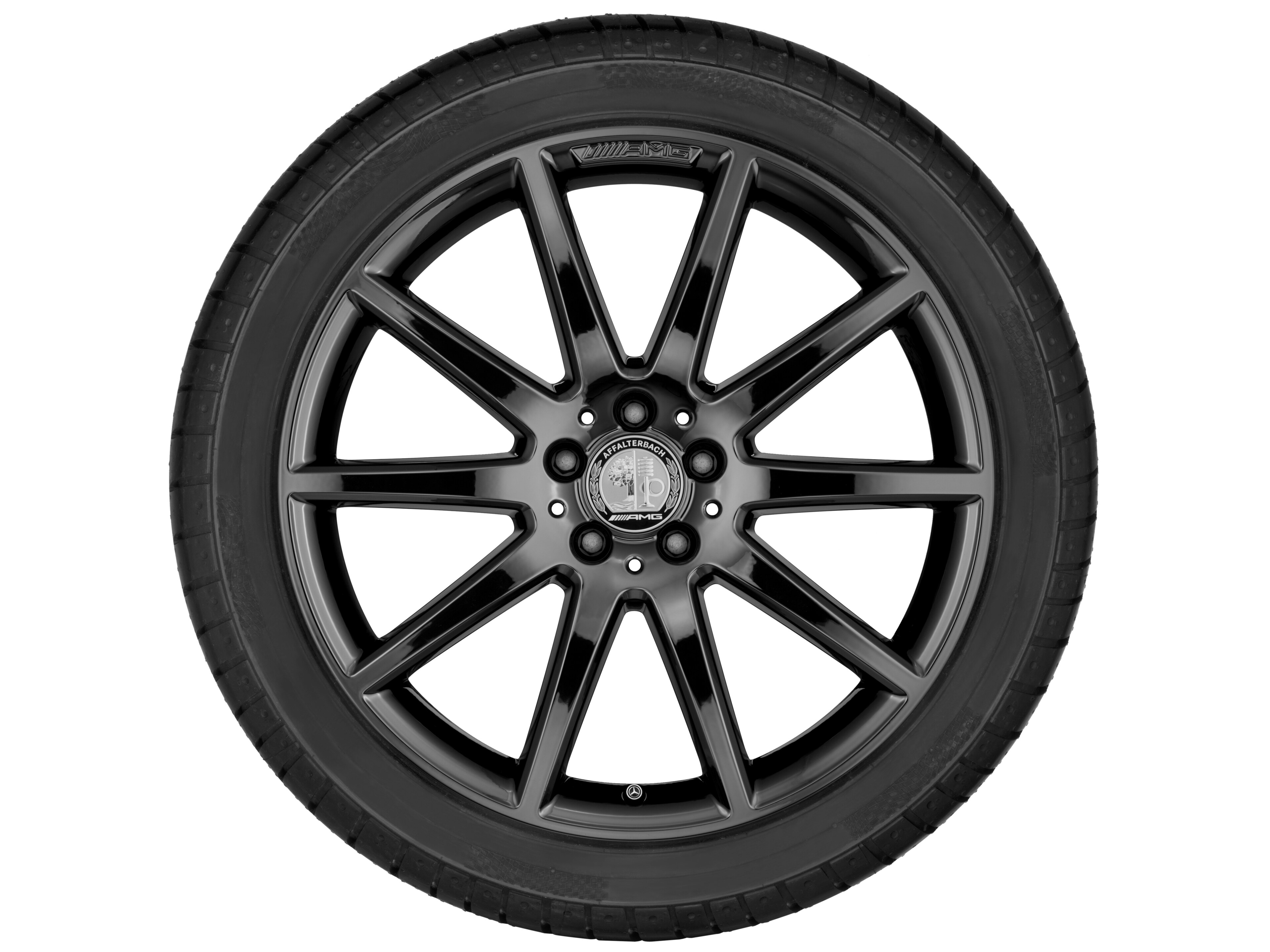 Cerchio a 10 razze AMG, 50,8 cm (20 pollici) - 8 J x 20 ET 43,5, nero titanio, lucido