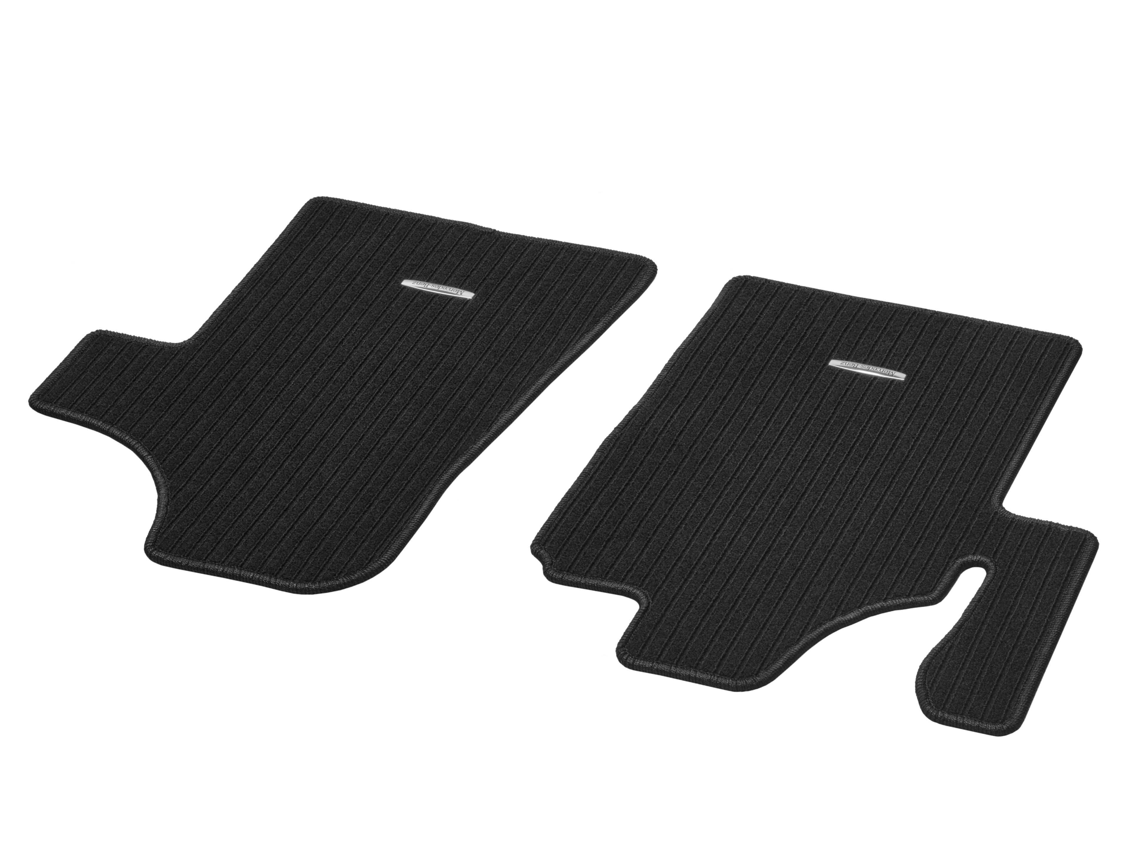 Tappetini in reps, Tappetino lato guida & lato passeggero anteriore, 2 pezzi - LL, colore nero