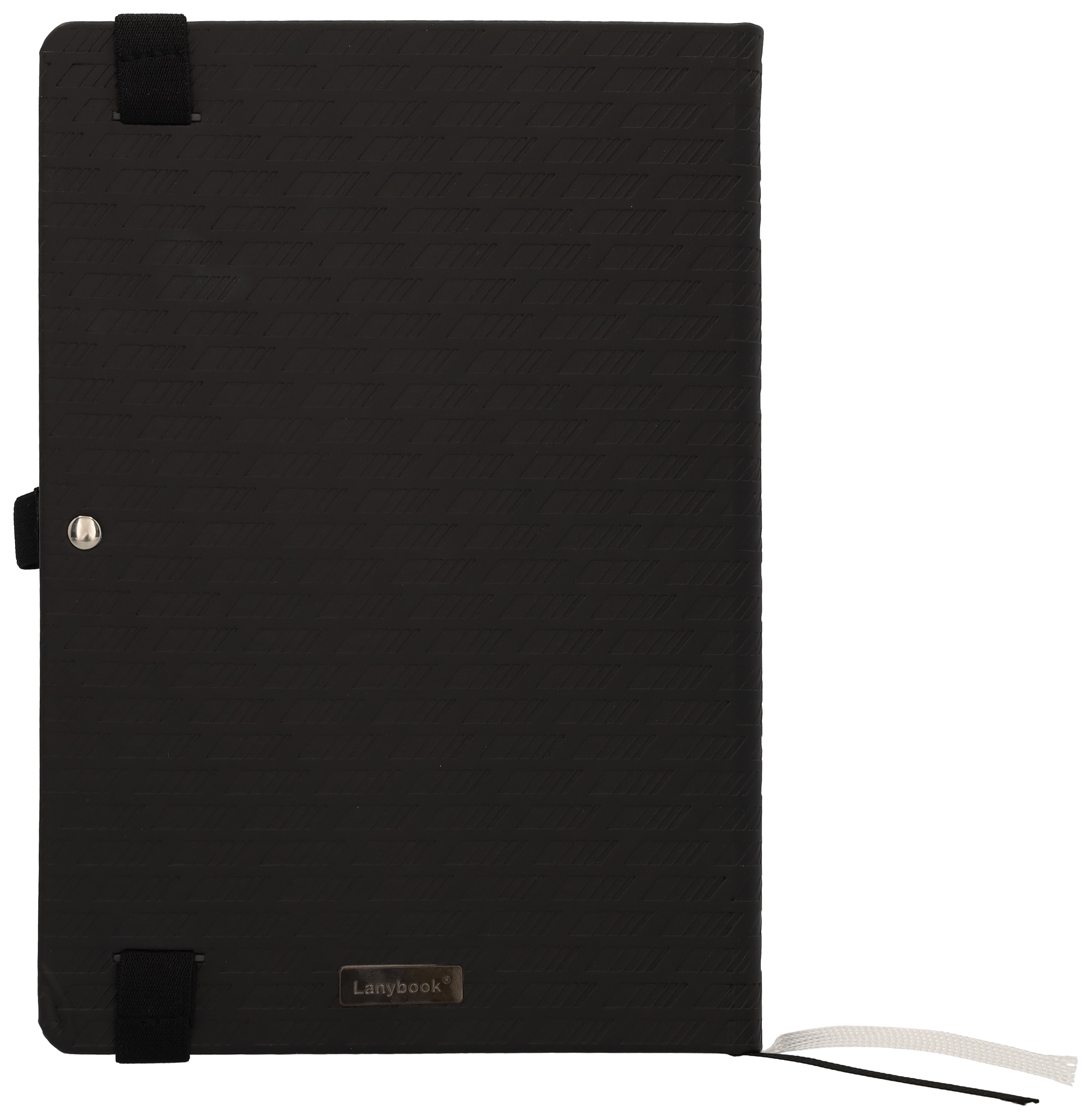 AMG Lanybook - colore nero, Pelle di mele (vegan), Lanybook