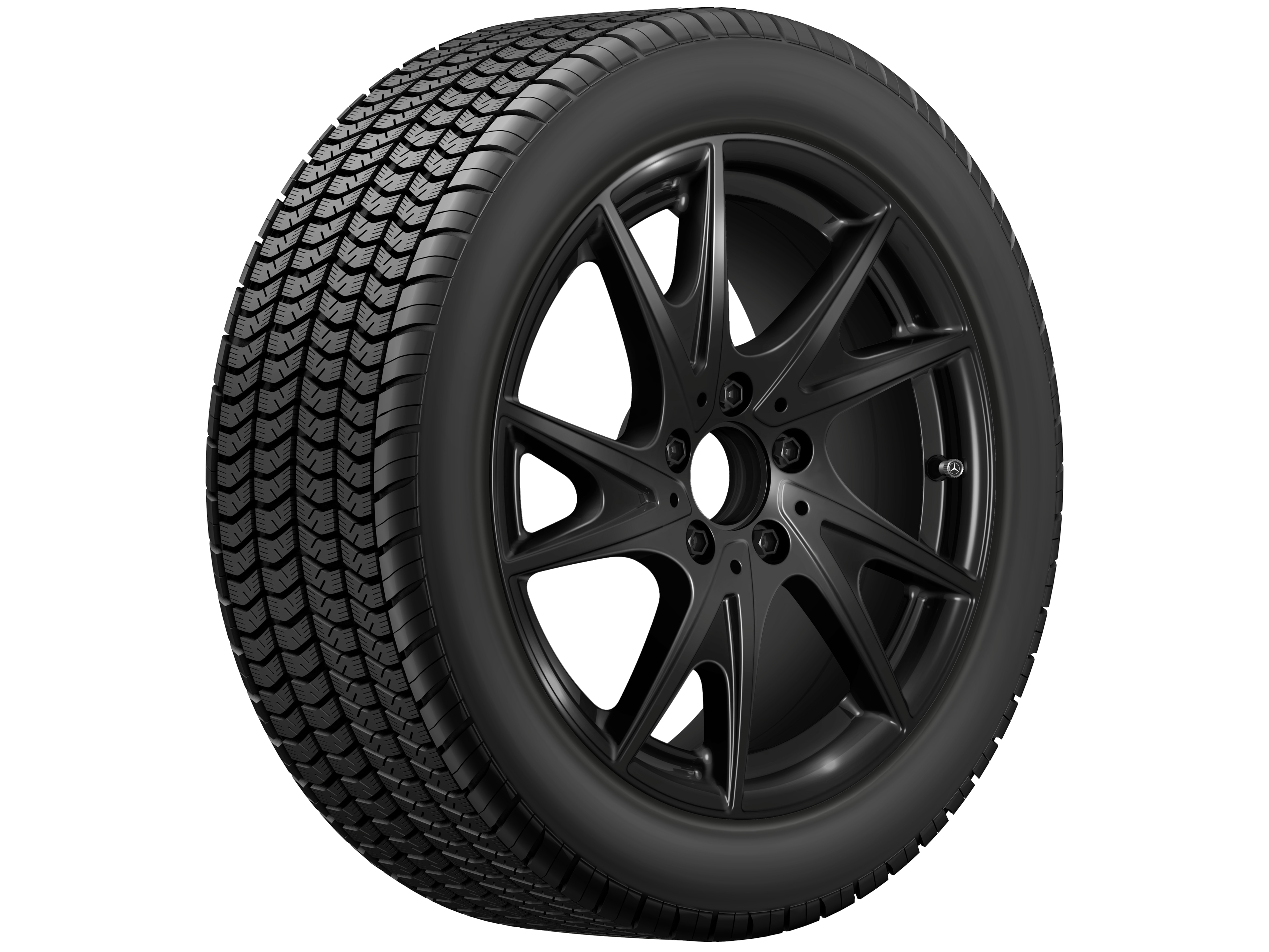Cerchio a 5 doppie razze, 43,2 cm (17 pollici) - 8 J x 17 ET 58, colore nero