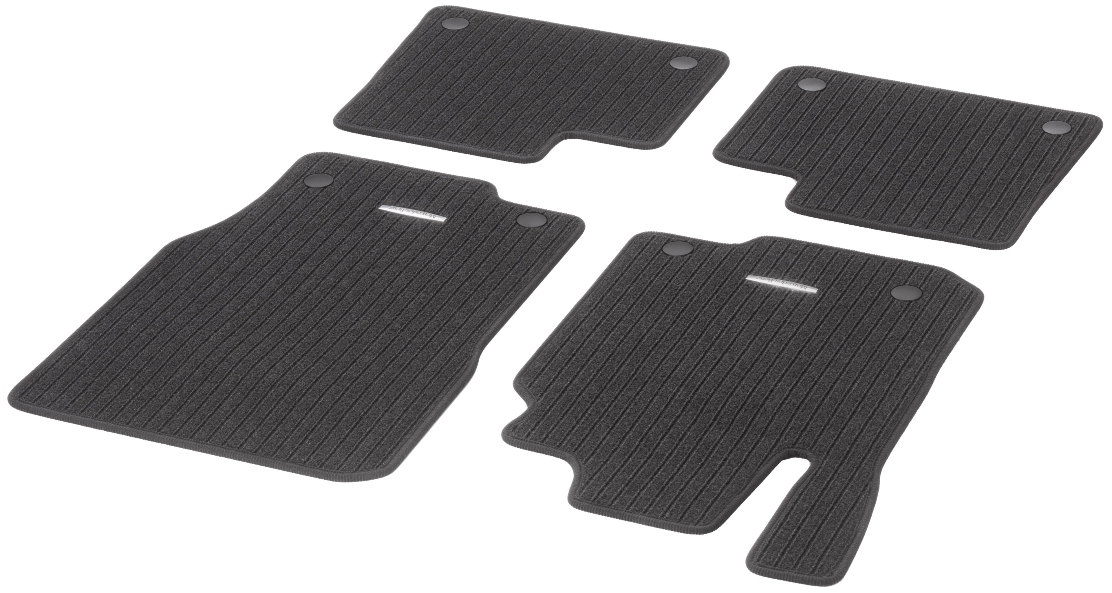 Tappetini in reps CLASSIC, Set, 4 pezzi - LL, grigio basalto