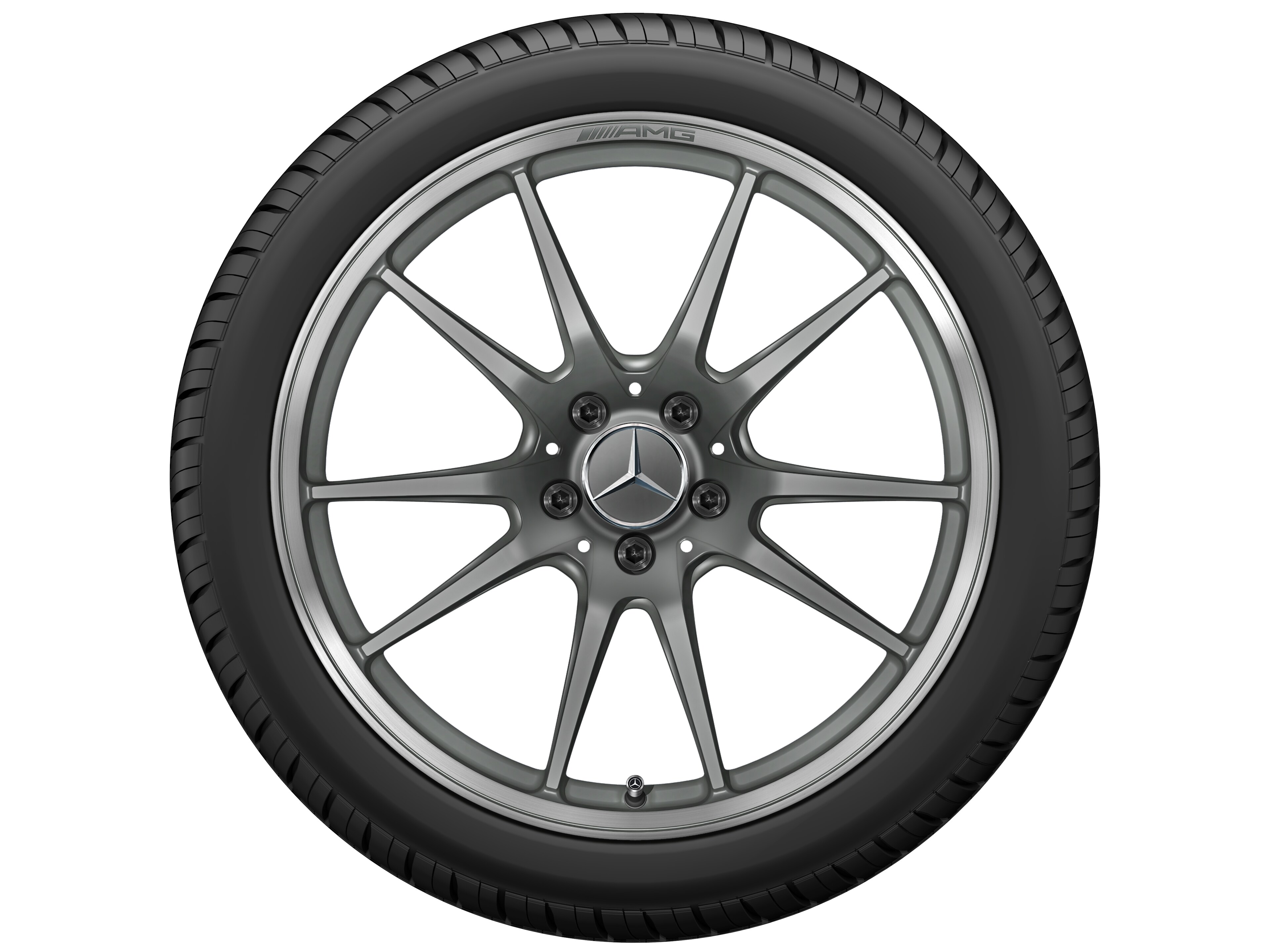 Cerchio fucinato AMG a 5 doppie razze, 48,3 cm (19 pollici)
