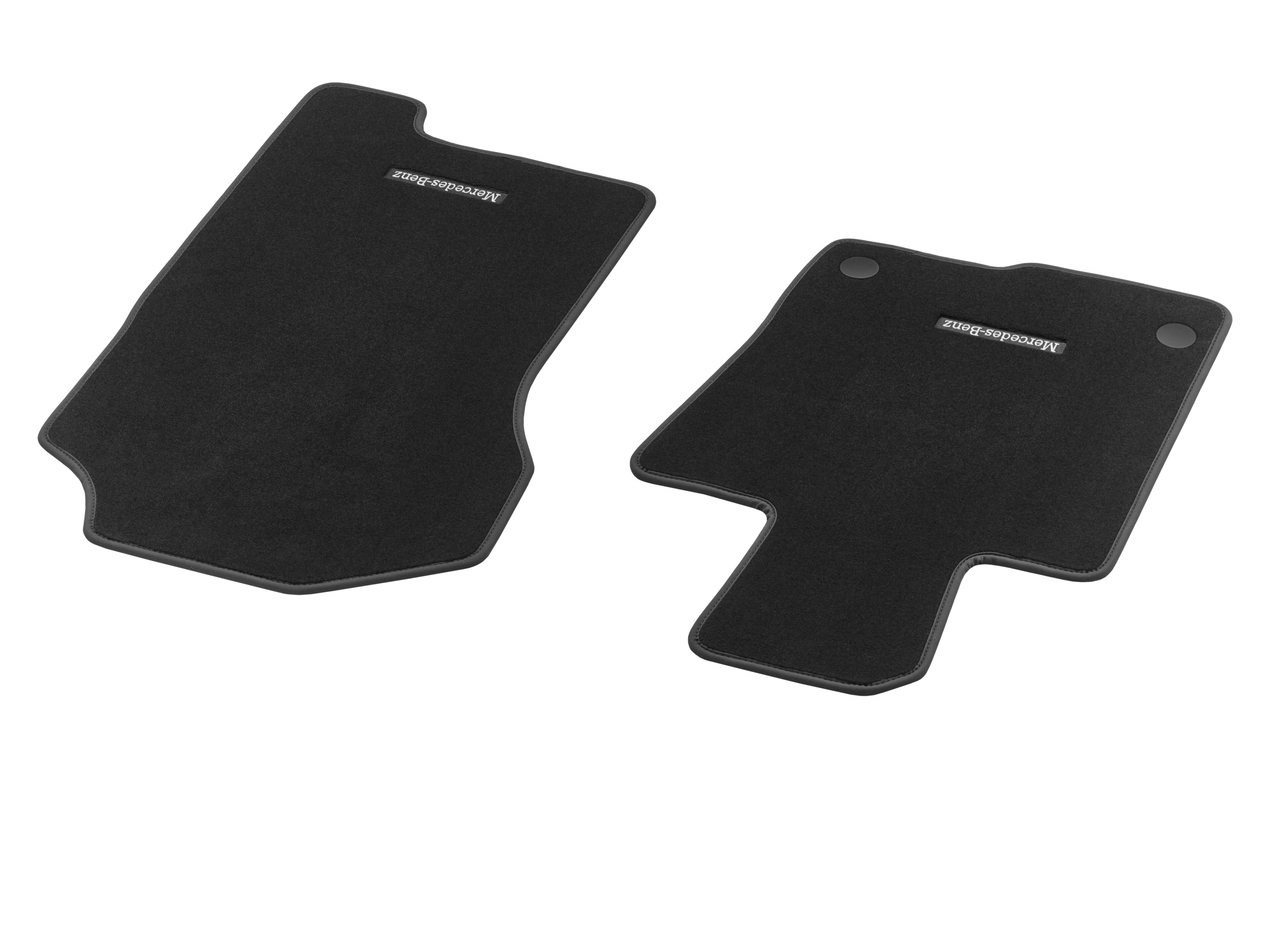 Tappetini in velours, Tappetino lato guida & lato passeggero anteriore, 2 pezzi - LL, colore nero