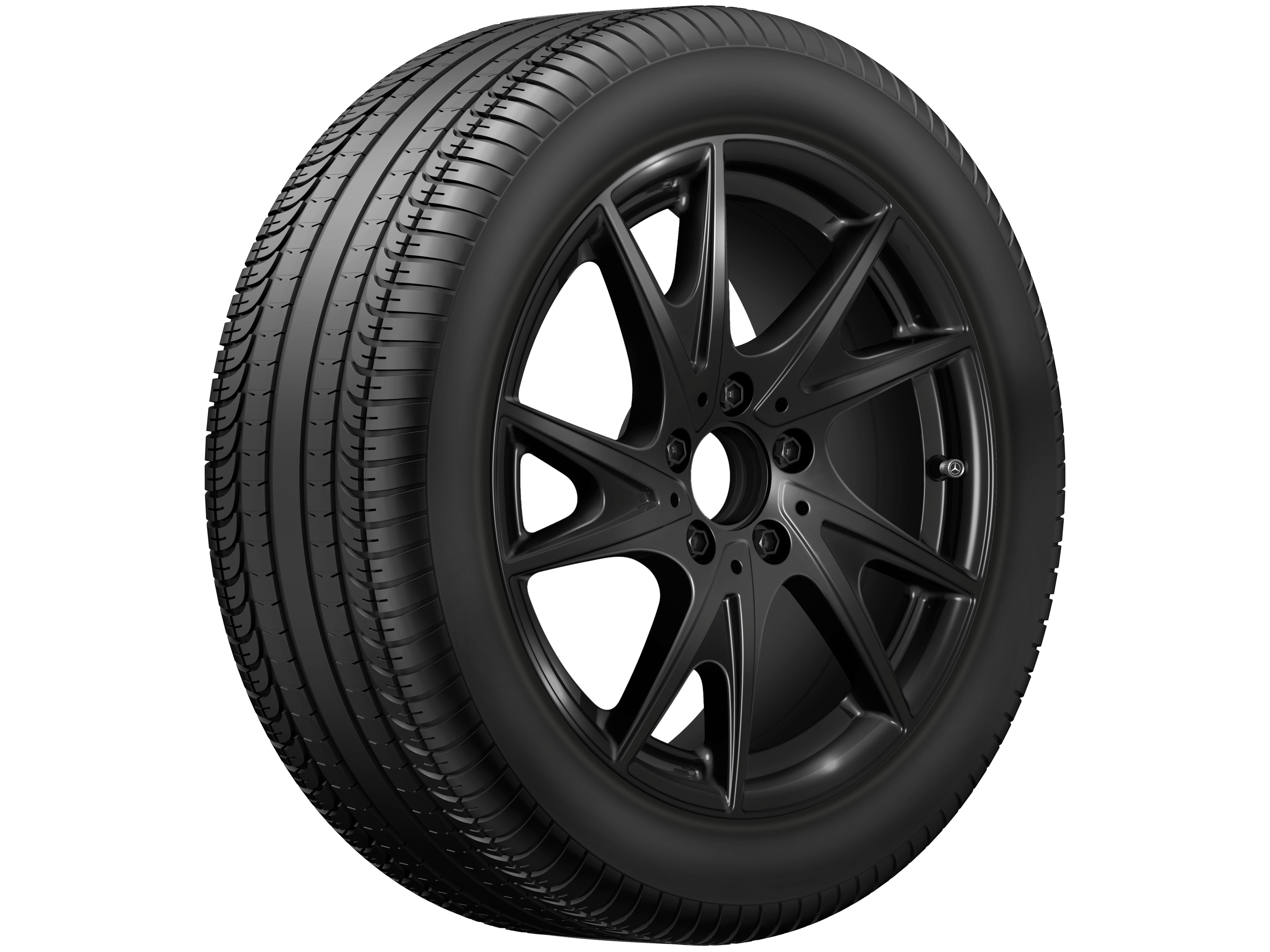 Cerchio a 5 doppie razze, 43,2 cm (17 pollici) - 8 J x 17 ET 58, colore nero