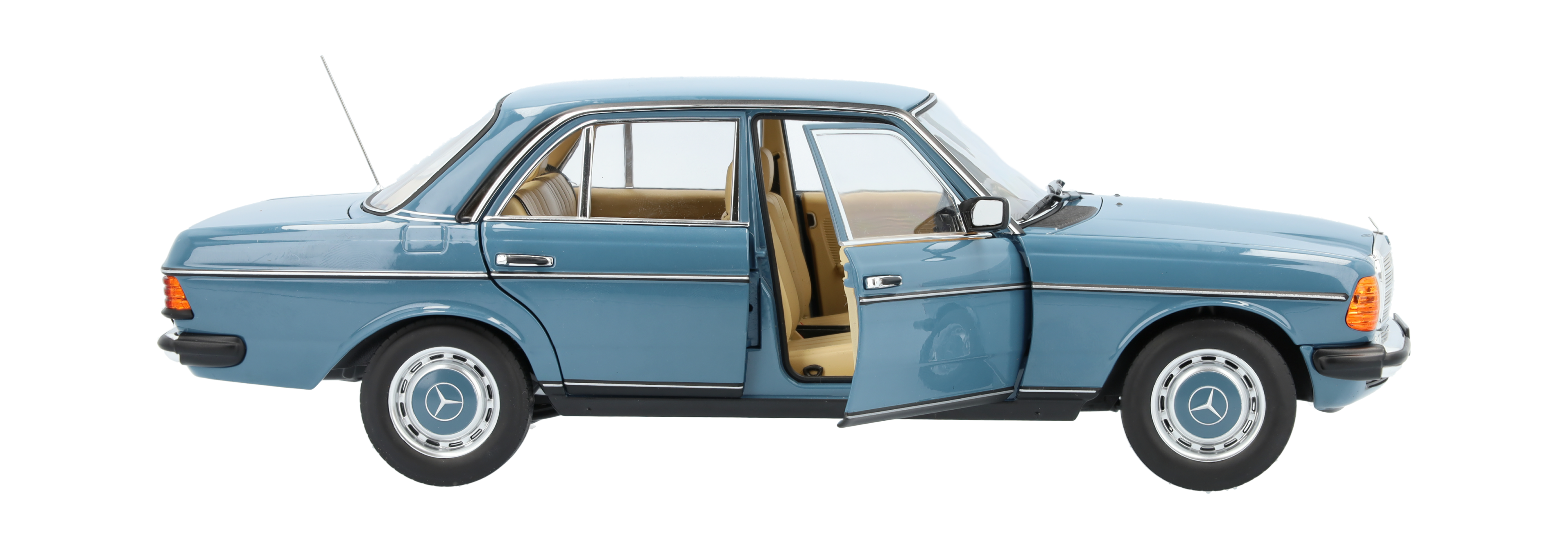 200 W123 (1980-1985) - blu, Norev, 1:18