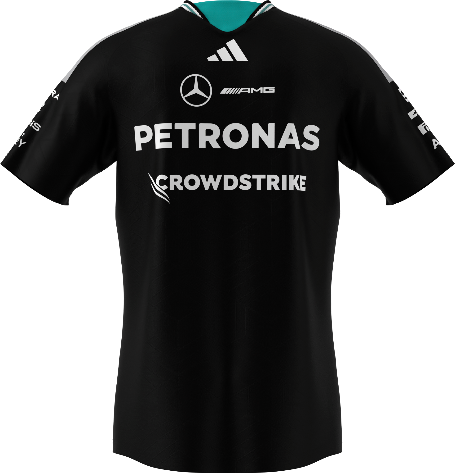 T-shirt da uomo, Pilota Authentic, Mercedes-AMG F1 - colore nero, S