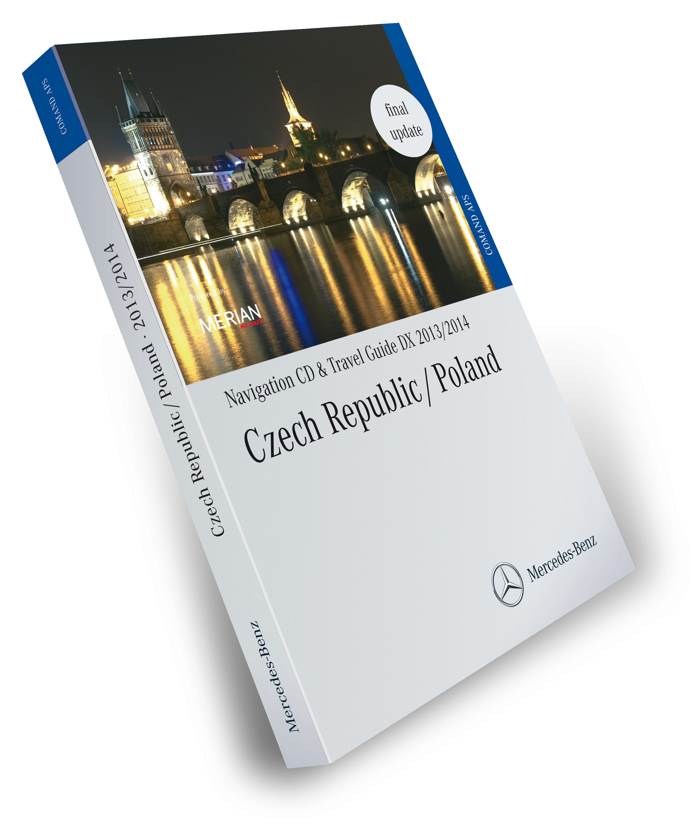 CD di navigazione, Repubblica Ceca / Polonia, con guida turistica MERIAN 2013/2014