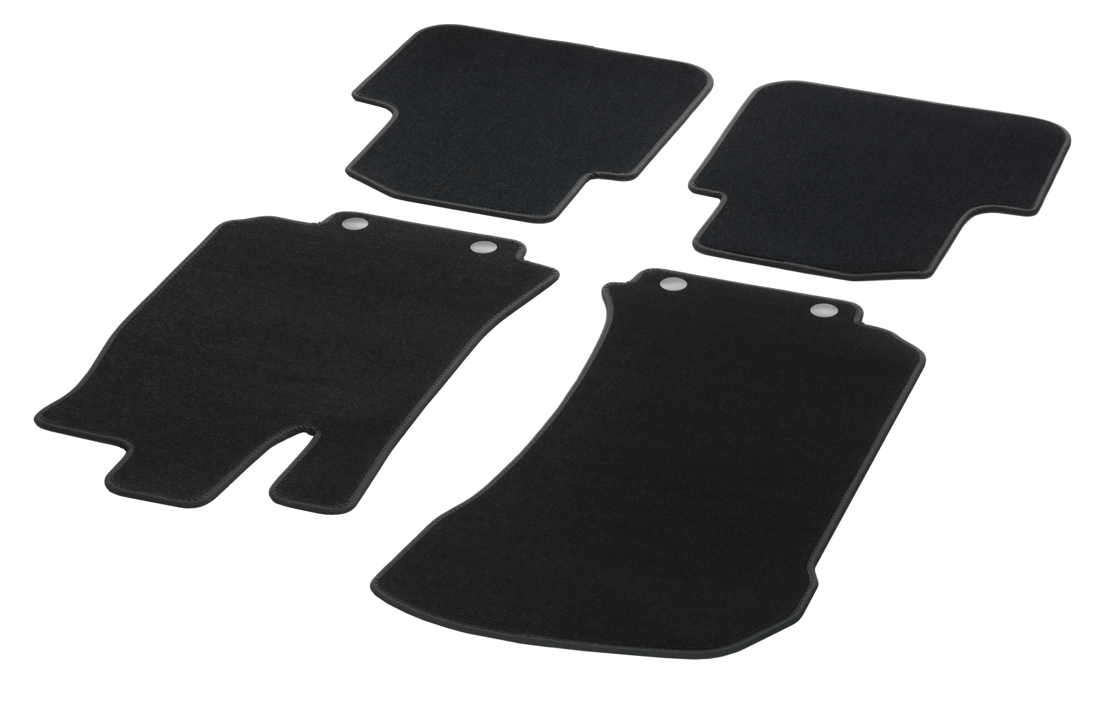 Tappetini in velours CLASSIC, Set, 4 pezzi - LL, colore nero