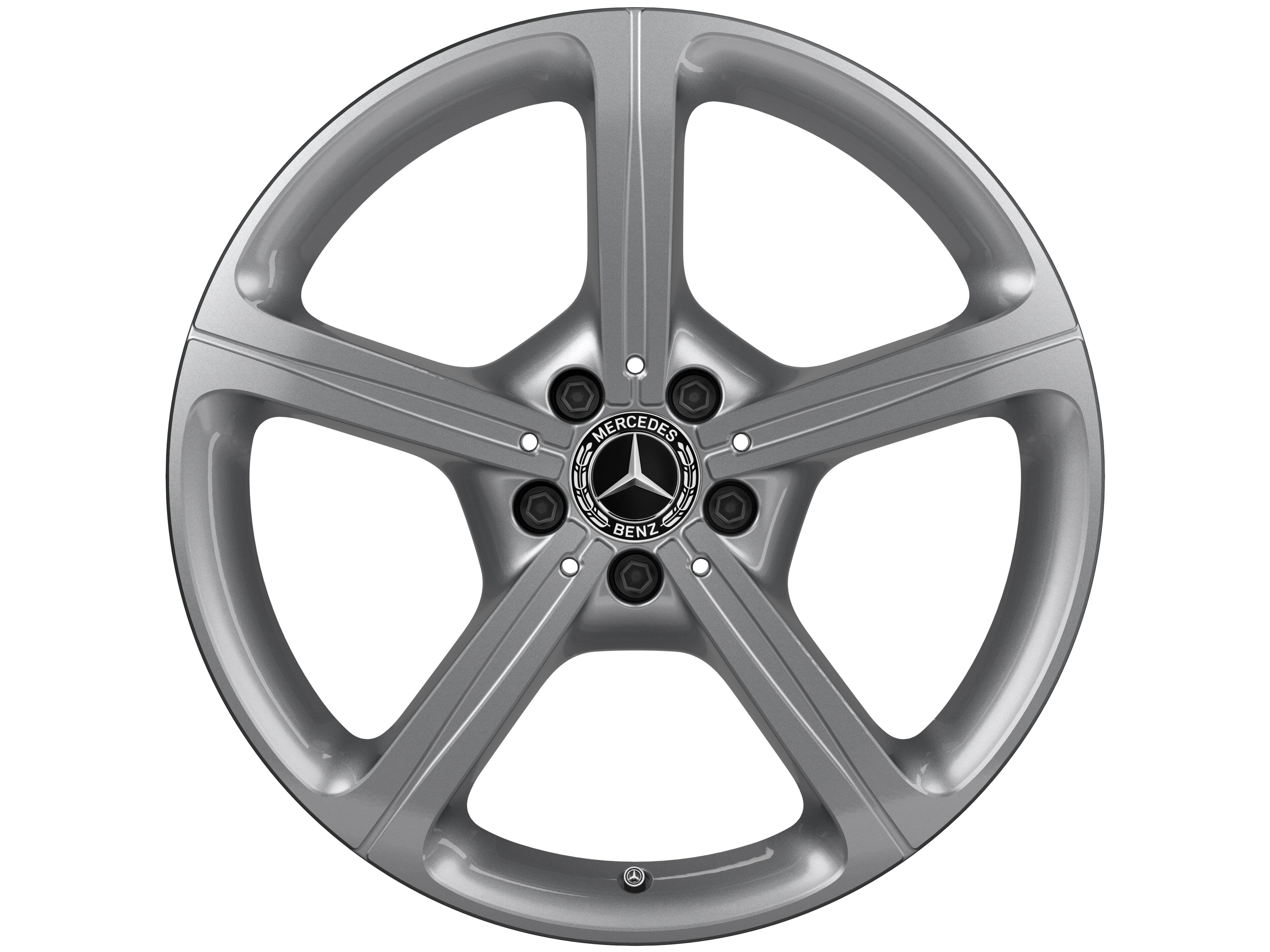 Cerchio a 5 razze, 48,3 cm (19 pollici) - 8 J x 19 ET 33, argento vanadio