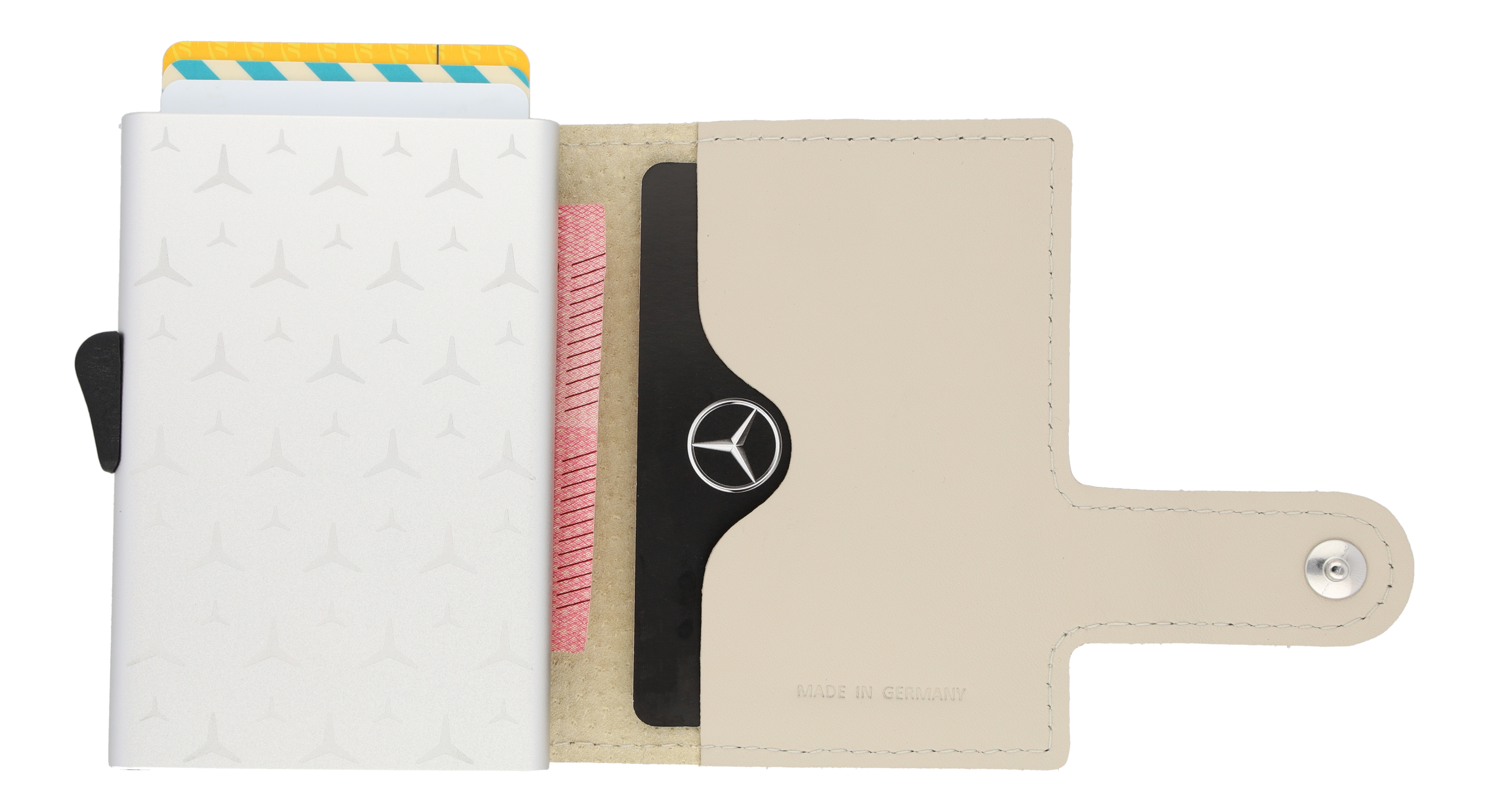 Mini-borsellino, Upcycling - beige caffellatte, Pelle di vitello