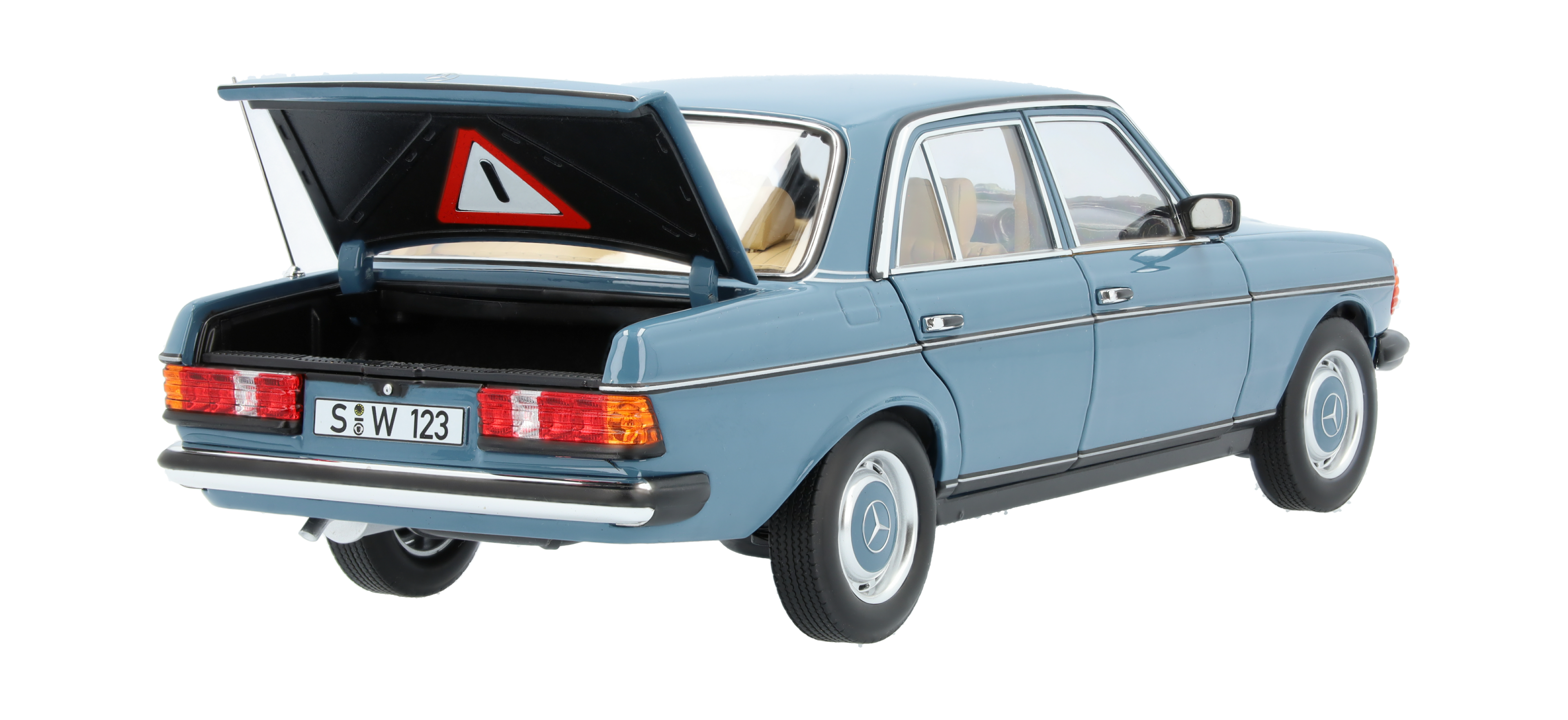 200 W123 (1980-1985) - blu, Norev, 1:18