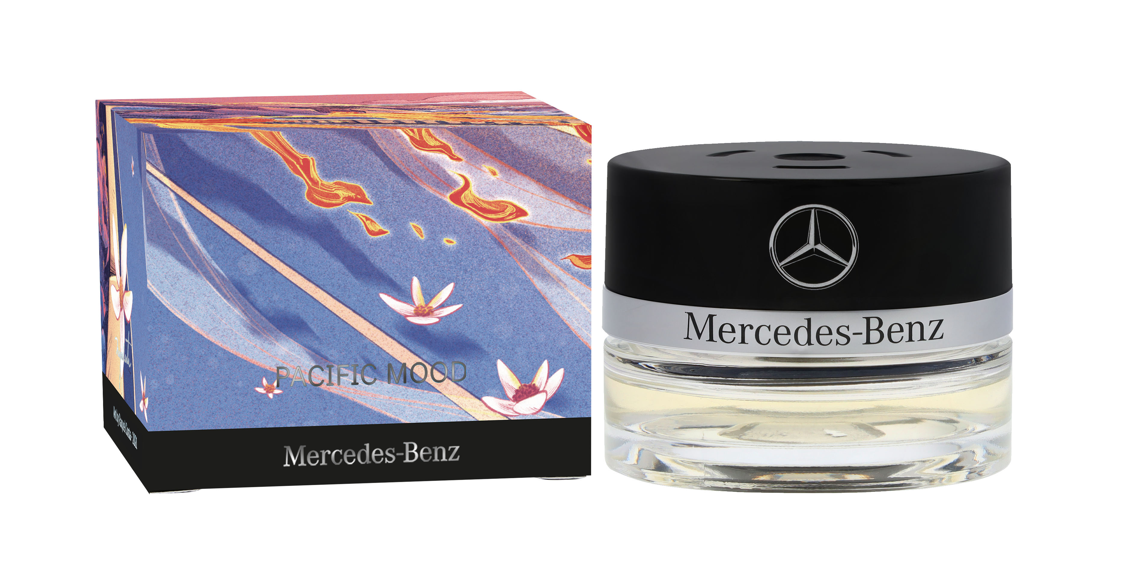 Boccetta, PACIFIC MOOD - Trasparente / colore nero, Vetro, 15 ml