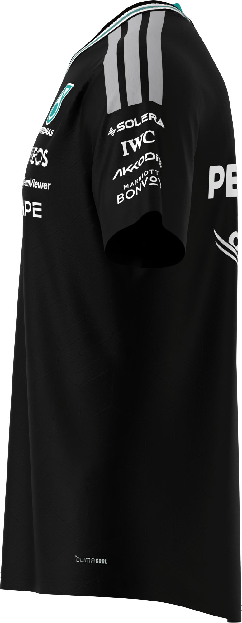 T-shirt da uomo, Pilota Authentic, Mercedes-AMG F1 - colore nero, S
