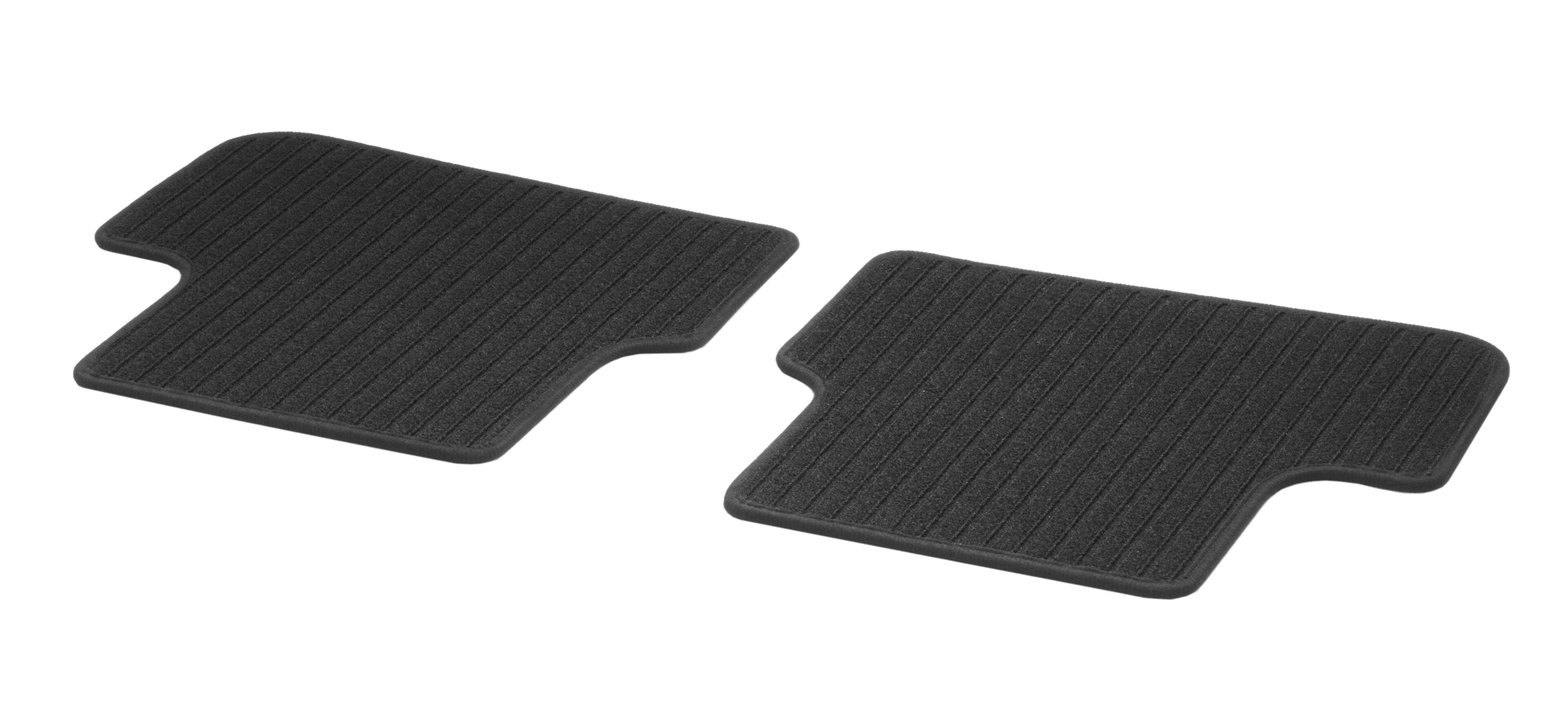 Tappetini in reps CLASSIC, Vano posteriore, 2 pezzi - LL/RL, colore nero, Alloggiamento nero