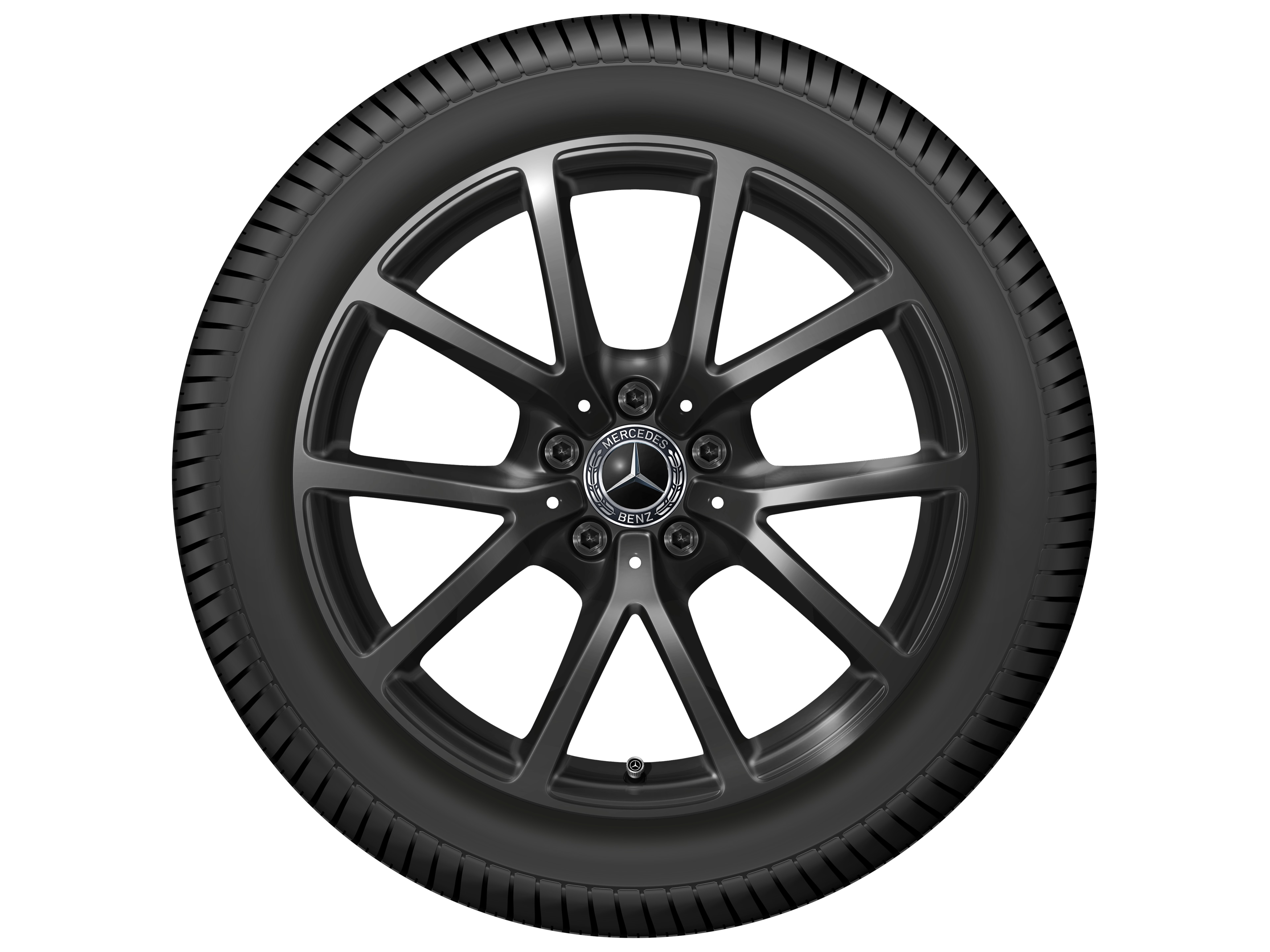 Cerchio a 10 razze, 45,7 cm (18 pollici) - 8 J x 18 ET 44,9, colore nero