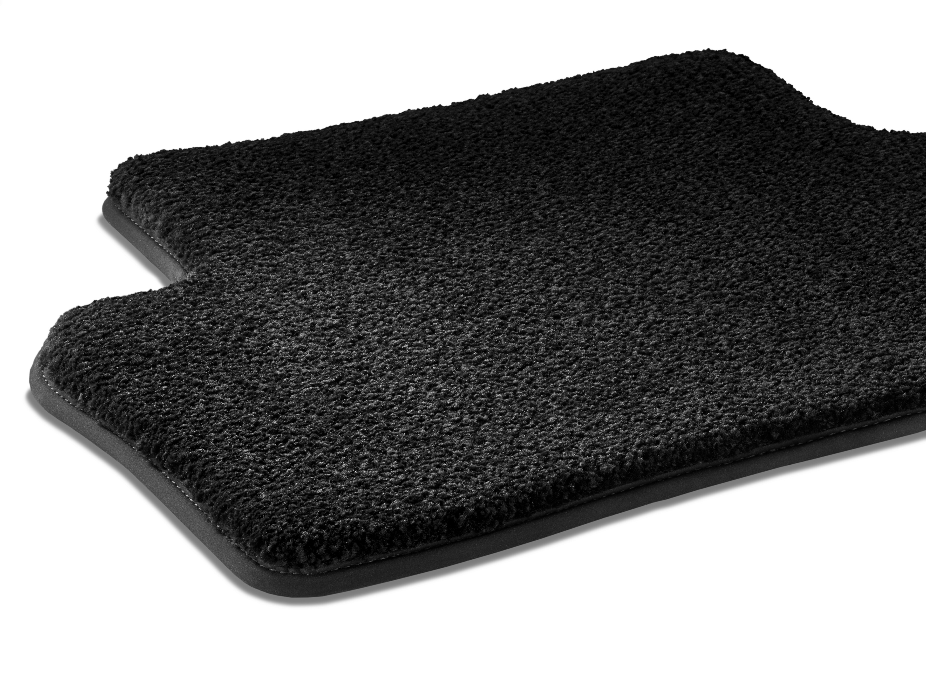 Tappetini in velours EXCLUSIVE, Vano posteriore con tappetino per tunnel, 3 pezzi - LL/RL, colore nero, Alloggiamento nero