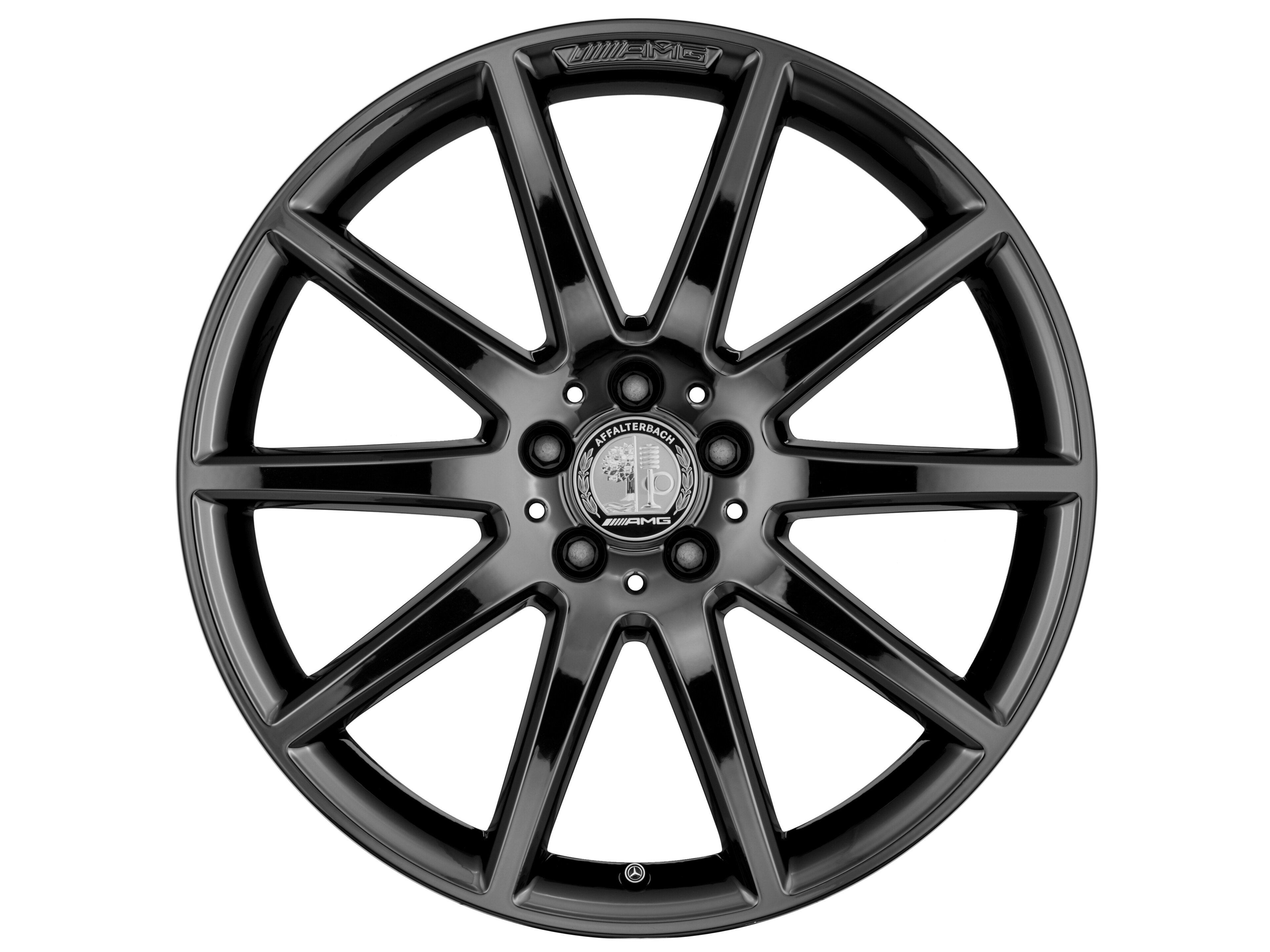 Cerchio a 10 razze AMG, 50,8 cm (20 pollici) - 8 J x 20 ET 43,5, nero titanio, lucido