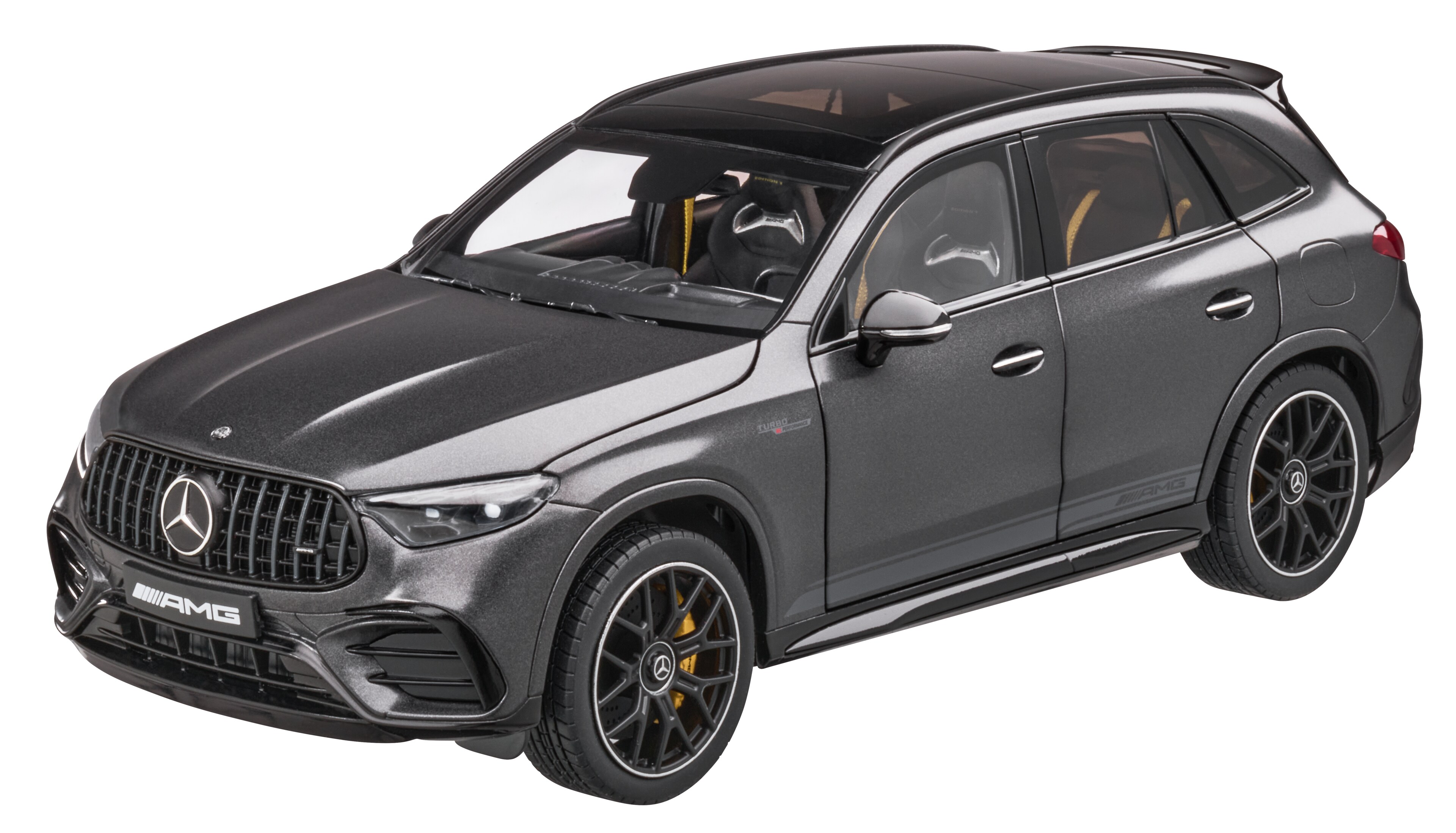 Mercedes AMG GLC 63, S E PERFORMANCE, X254, edition #1 - Grigio grafite magno MANUFAKTUR, NZG, 1:18