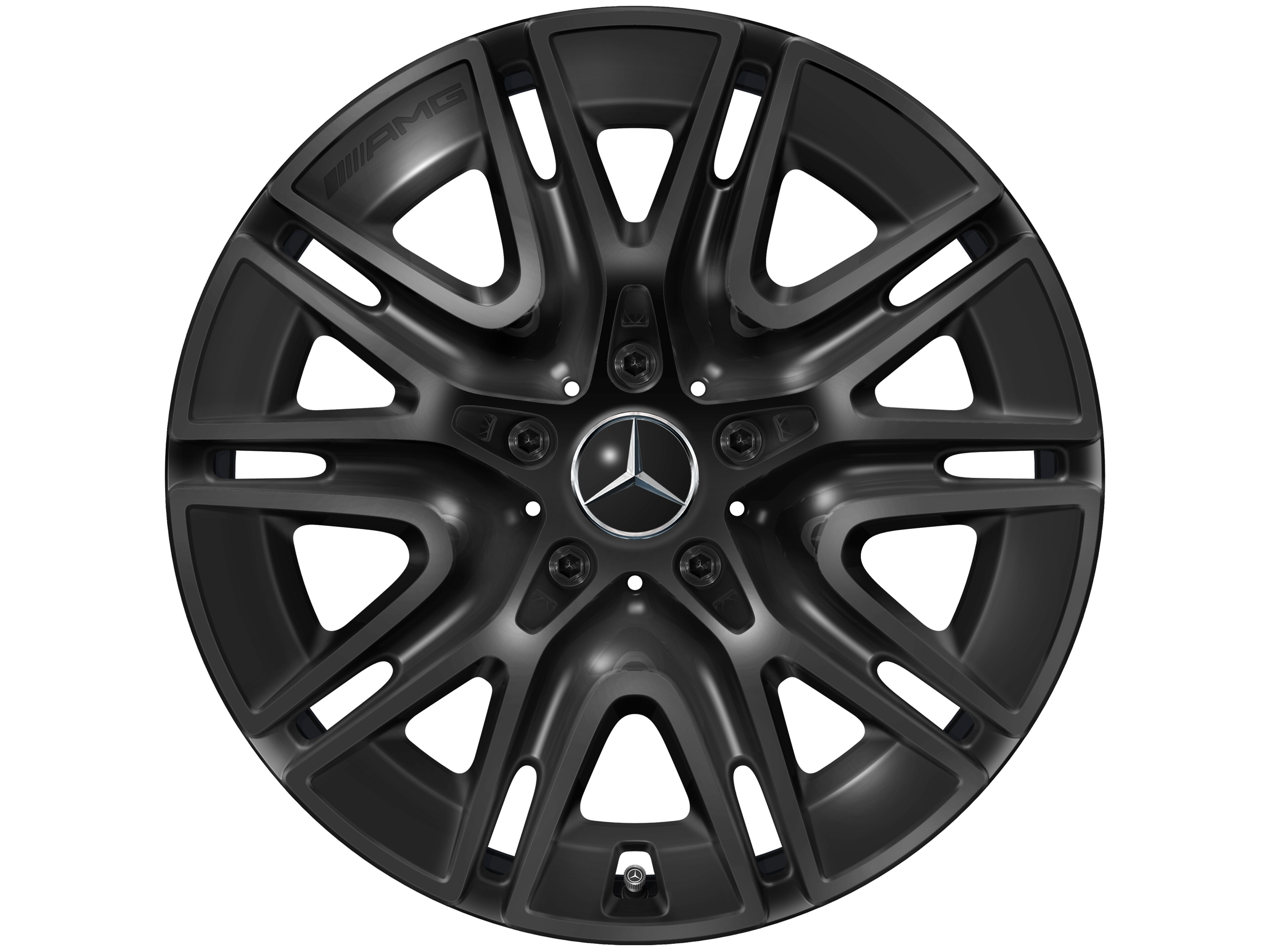 Cerchio a 10 razze AMG, 50,8 cm (20 pollici) - 8,5 J x 20 ET 32,2, colore nero, lucido