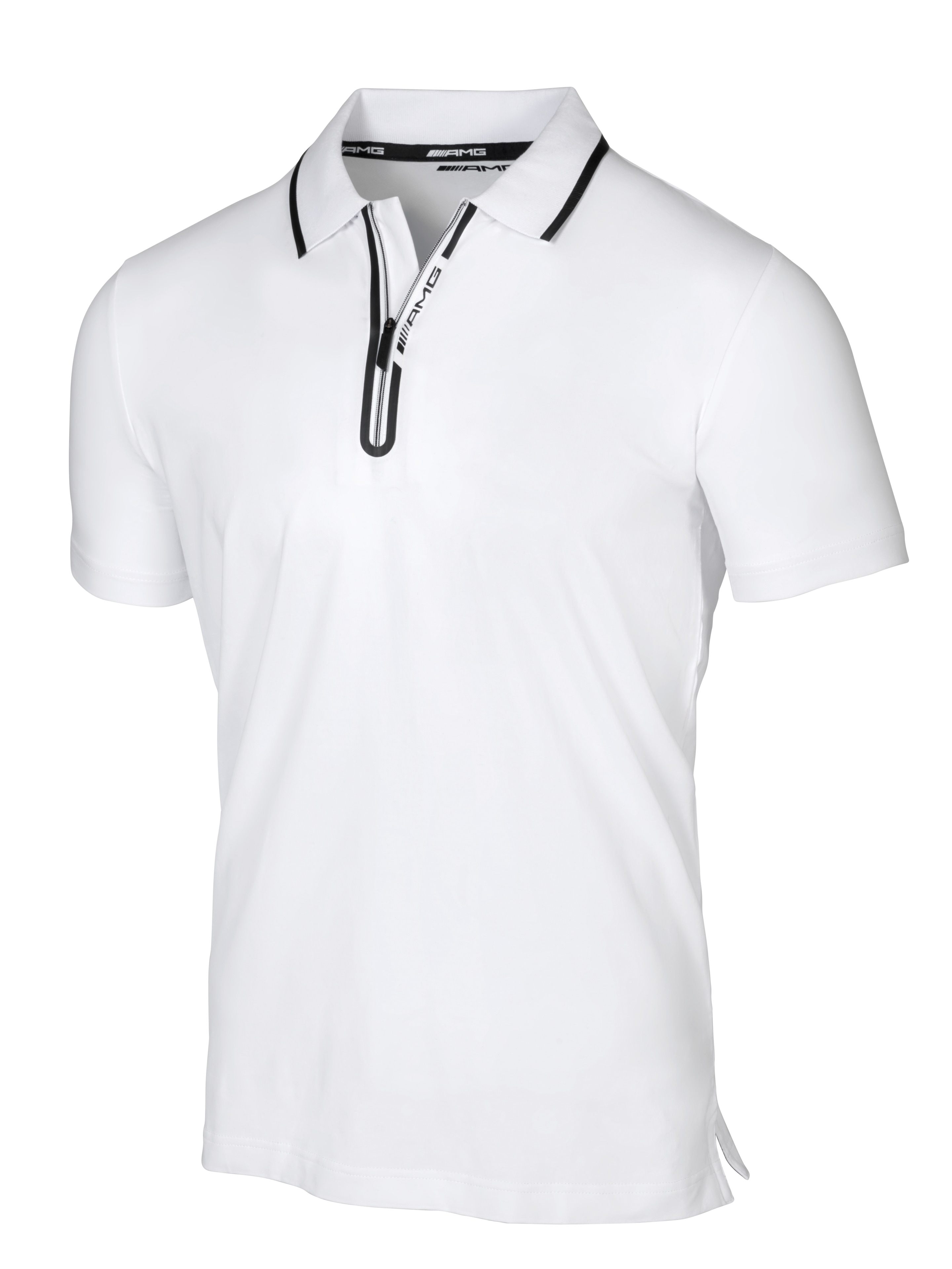 Polo AMG da uomo, nei colori rosso/bianco, Mercedes-AMG Collection 2019