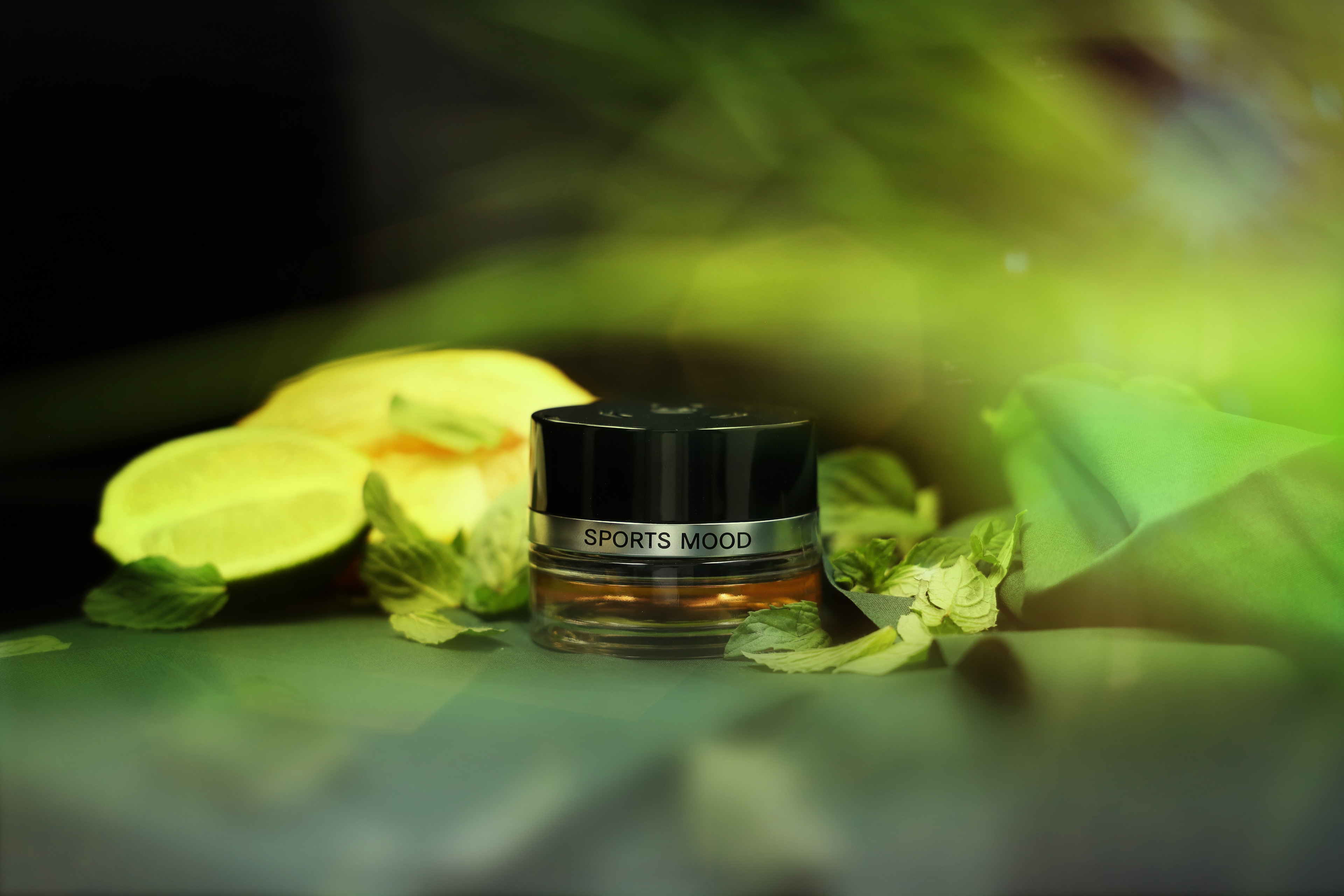 Boccetta, SPORTS MOOD - Trasparente / colore nero, Vetro, 15 ml