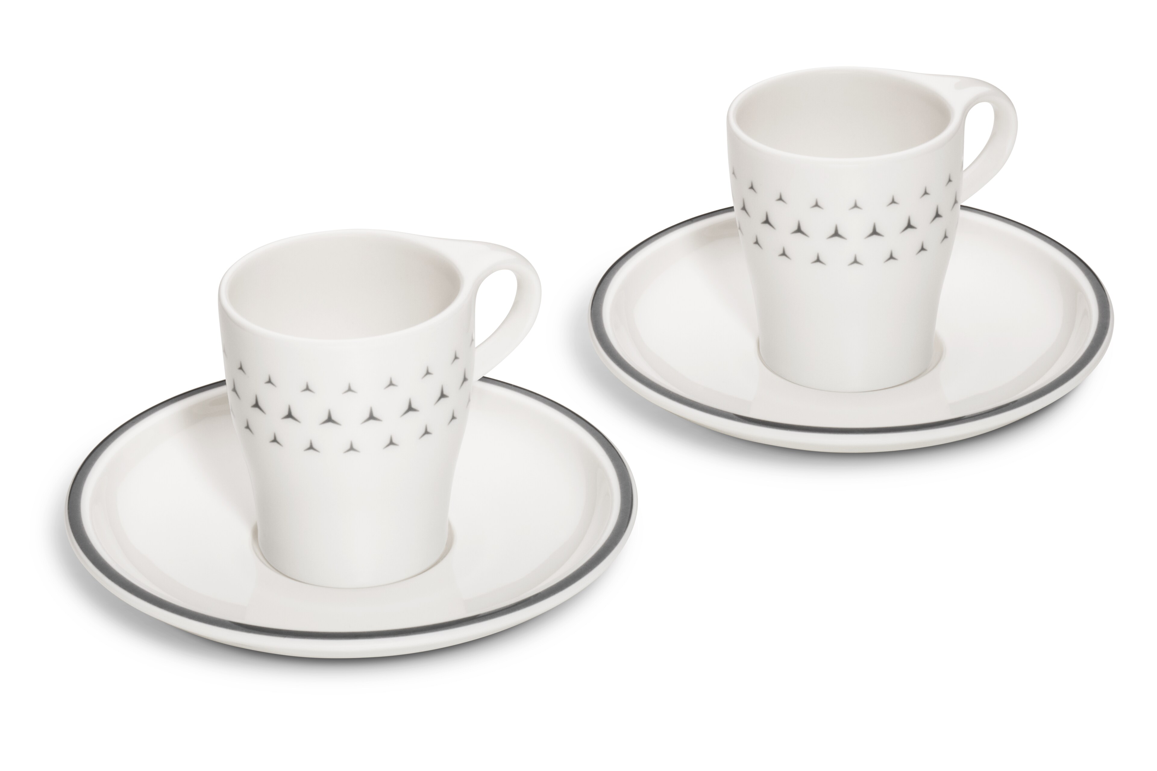 Tazzine da caffè, Set da 2 - Colore bianco, Porcellana, 90 ml, null