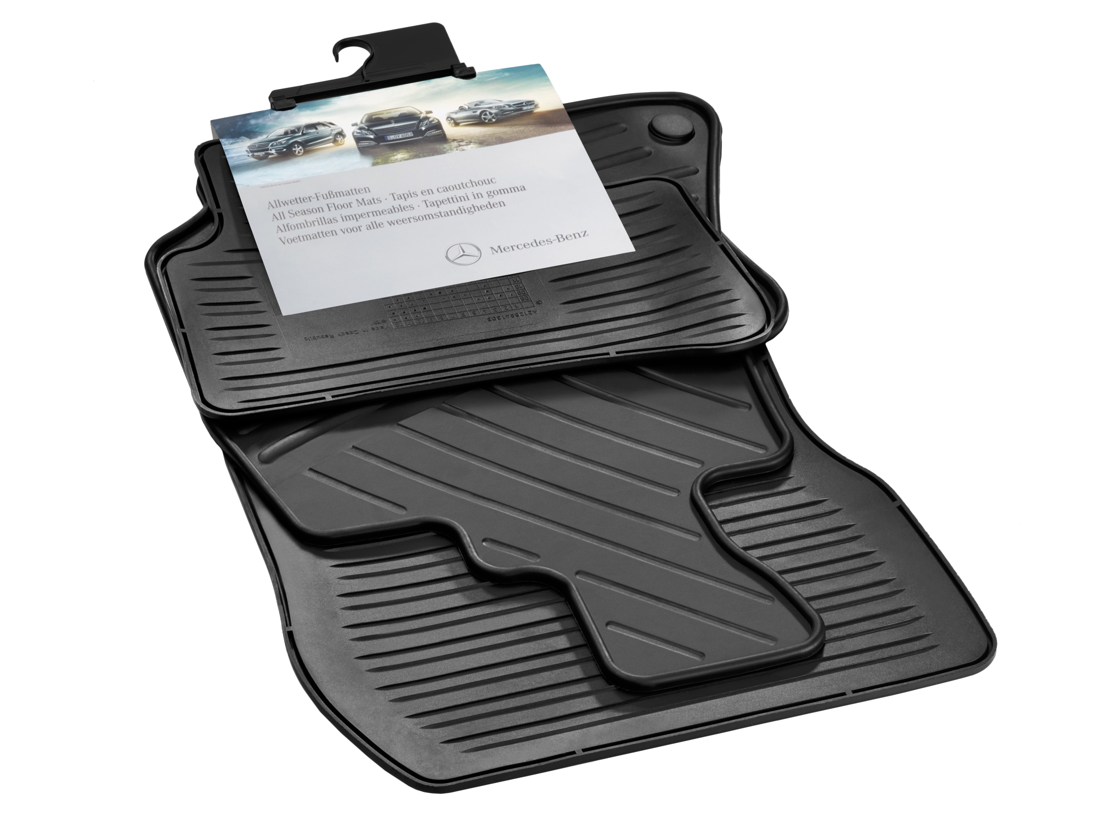 Tappetini in gomma CLASSIC, Set, 4 pezzi - RL, colore nero