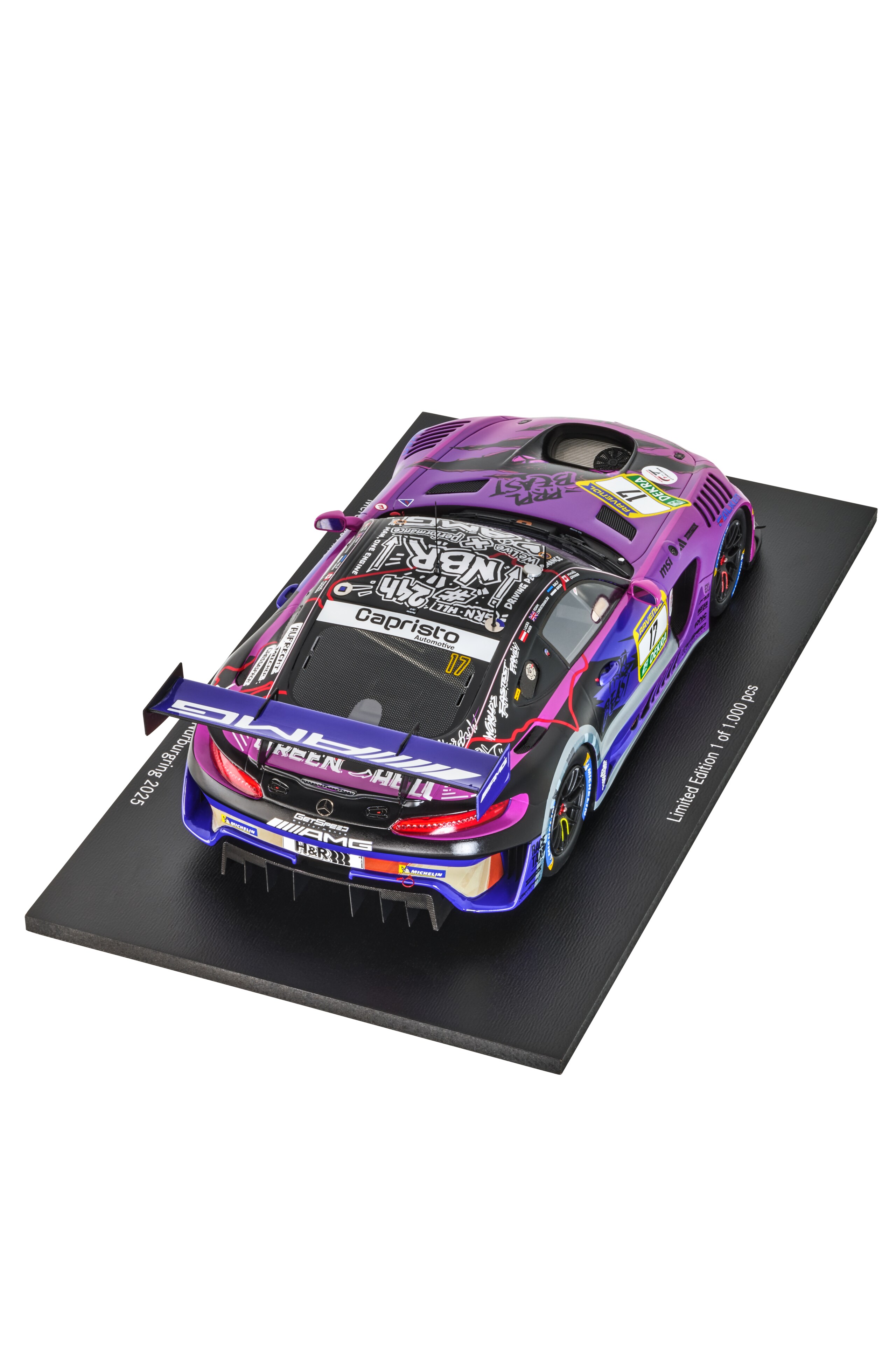 Mercedes-AMG GT3, ADAC RAVENOL 24h Nürburgring 2025, C190 - lilla, Minimax, 1:18