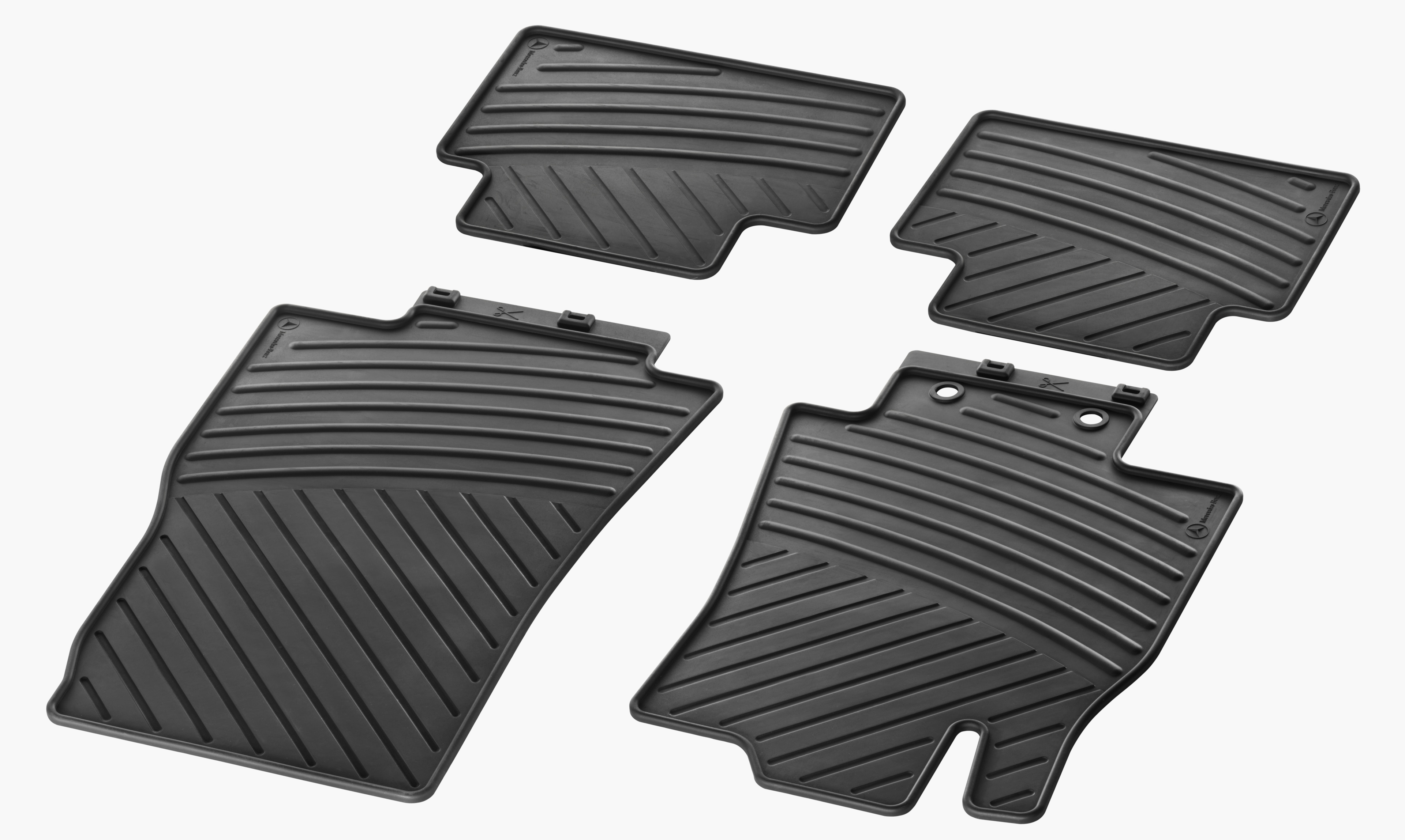 Tappetini in gomma CLASSIC, Set, 4 pezzi - RL, colore nero
