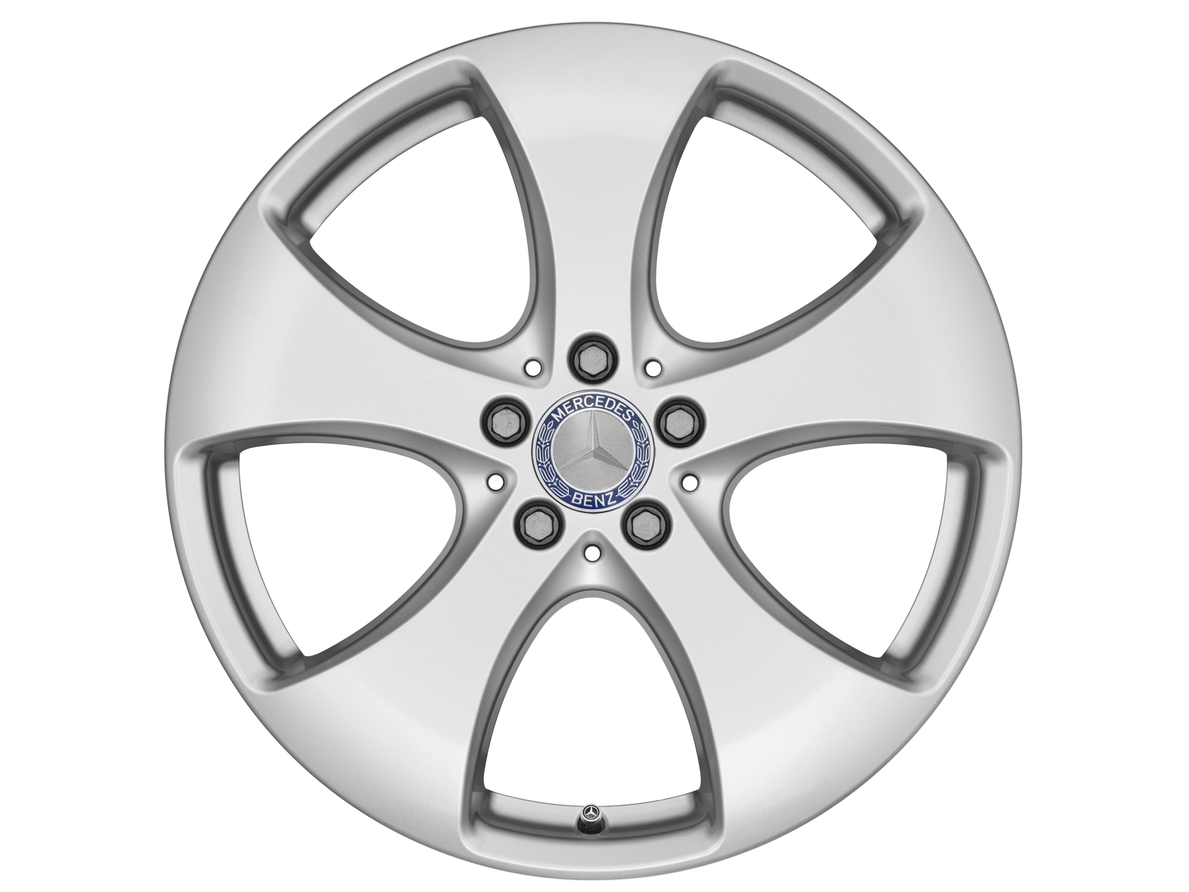 Cerchio a 5 razze, 48,3 cm (19 pollici) - 8,5 J x 19 ET 62, argento vanadio, verniciato