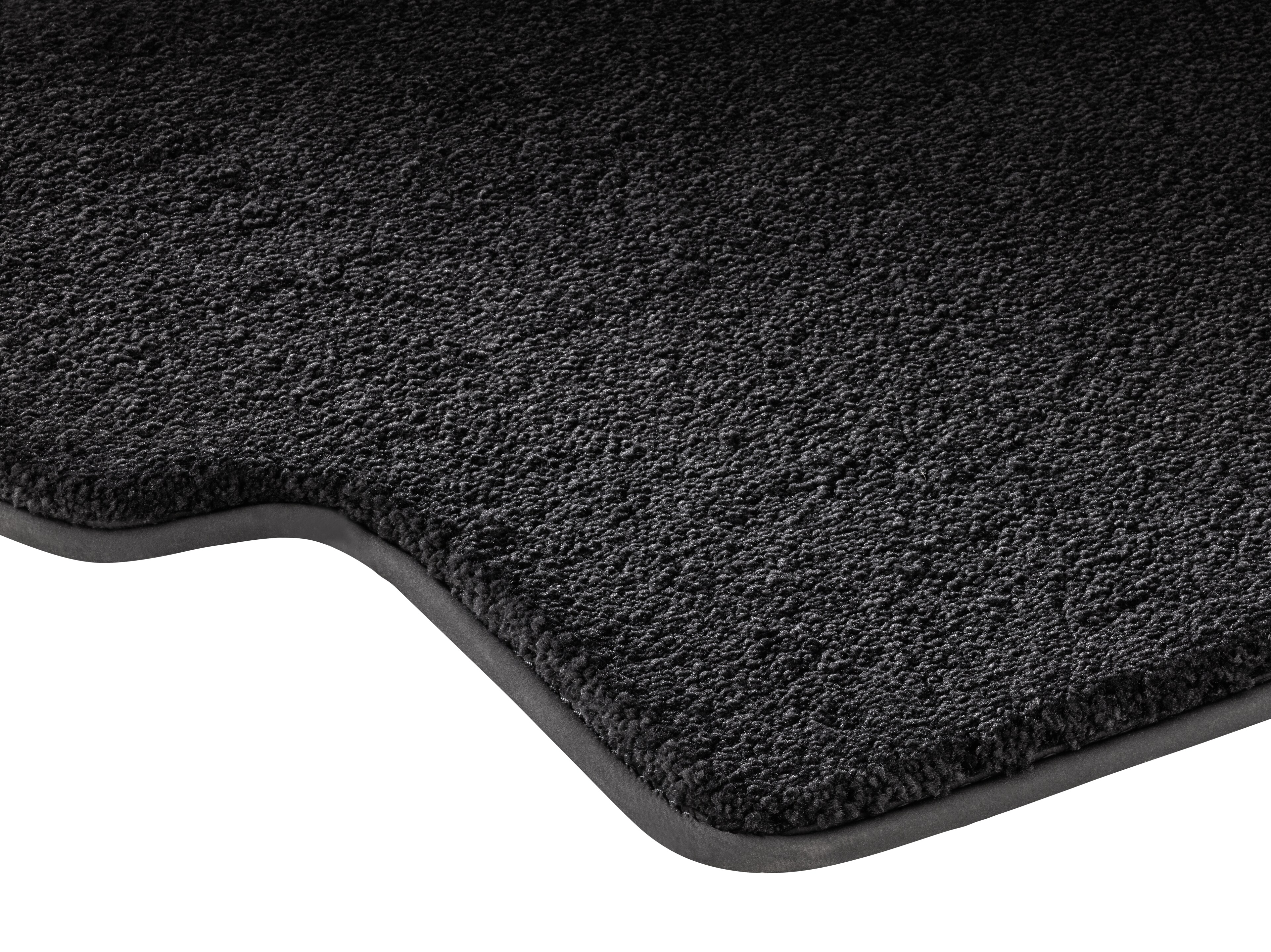 Tappetini in velours EXCLUSIVE, 3ª fila di sedili, 2 pezzi - LL/RL, colore nero, Alloggiamento nero