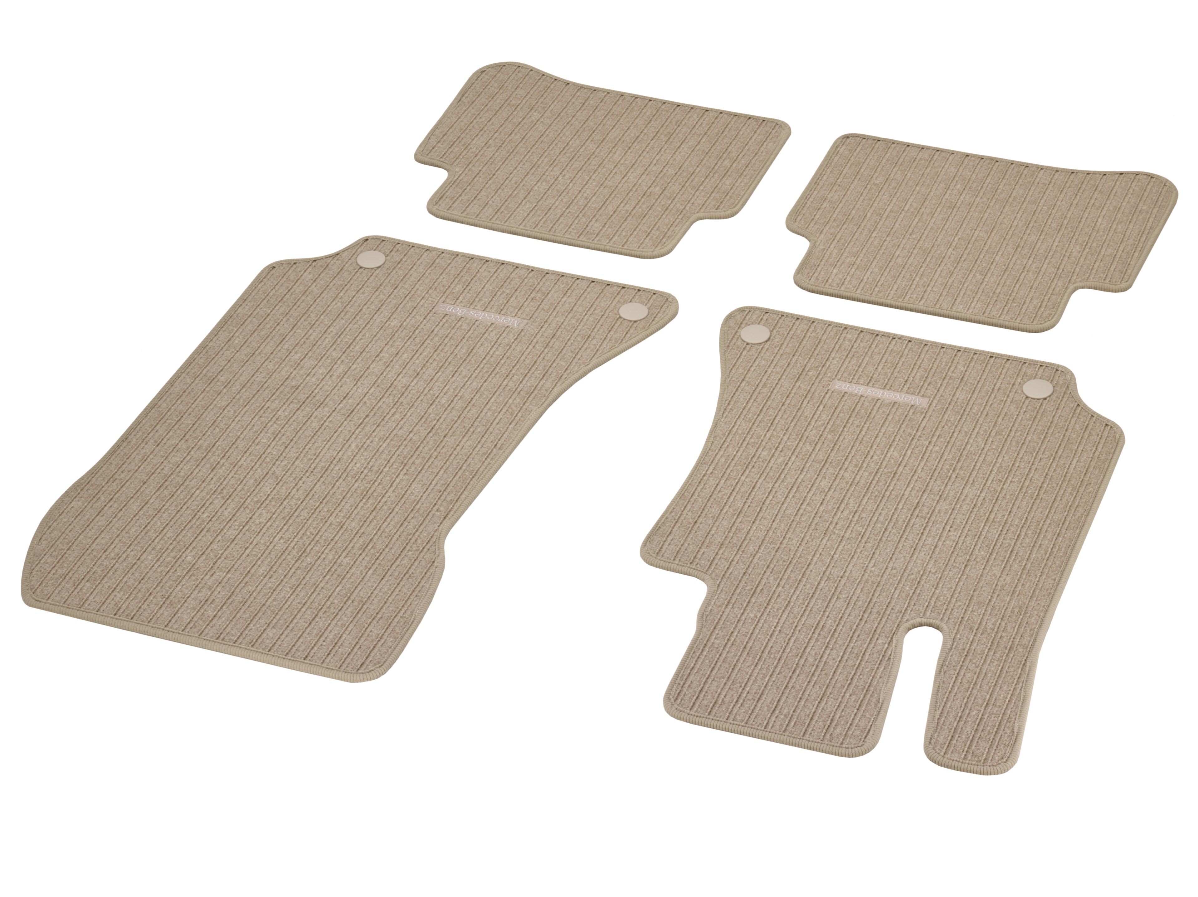 Tappetini in reps CLASSIC, Set, 4 pezzi - LL, Beige seta