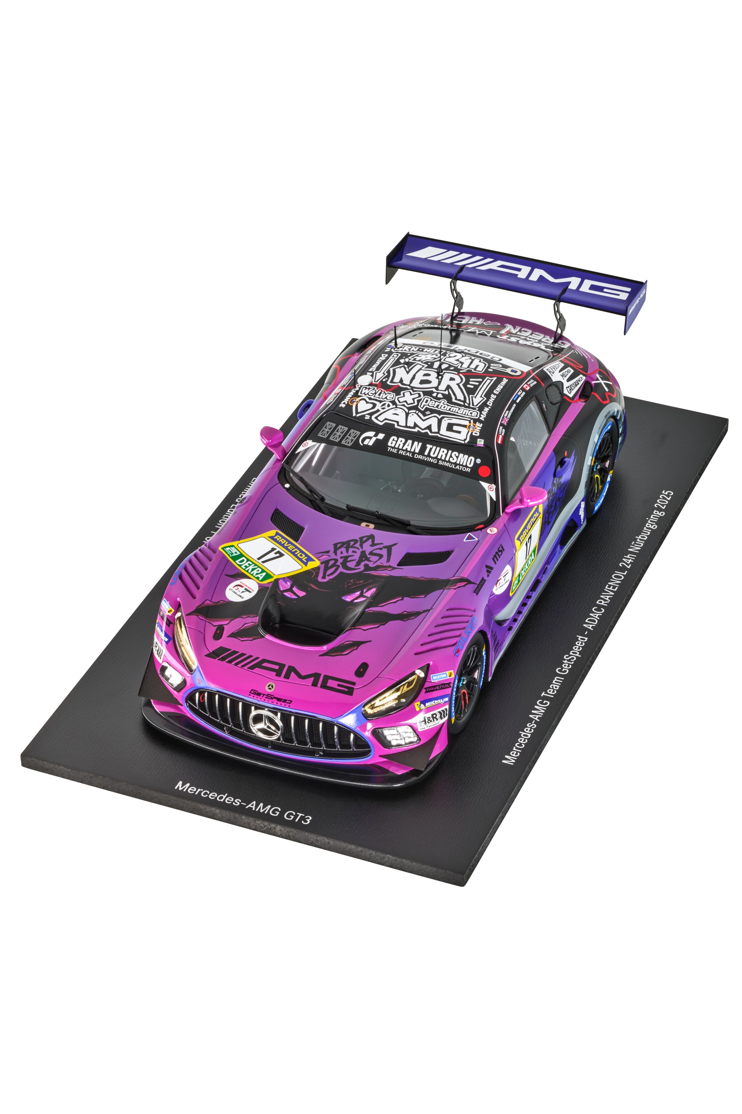 Mercedes-AMG GT3, ADAC RAVENOL 24h Nürburgring 2025, C190 - lilla, Minimax, 1:18