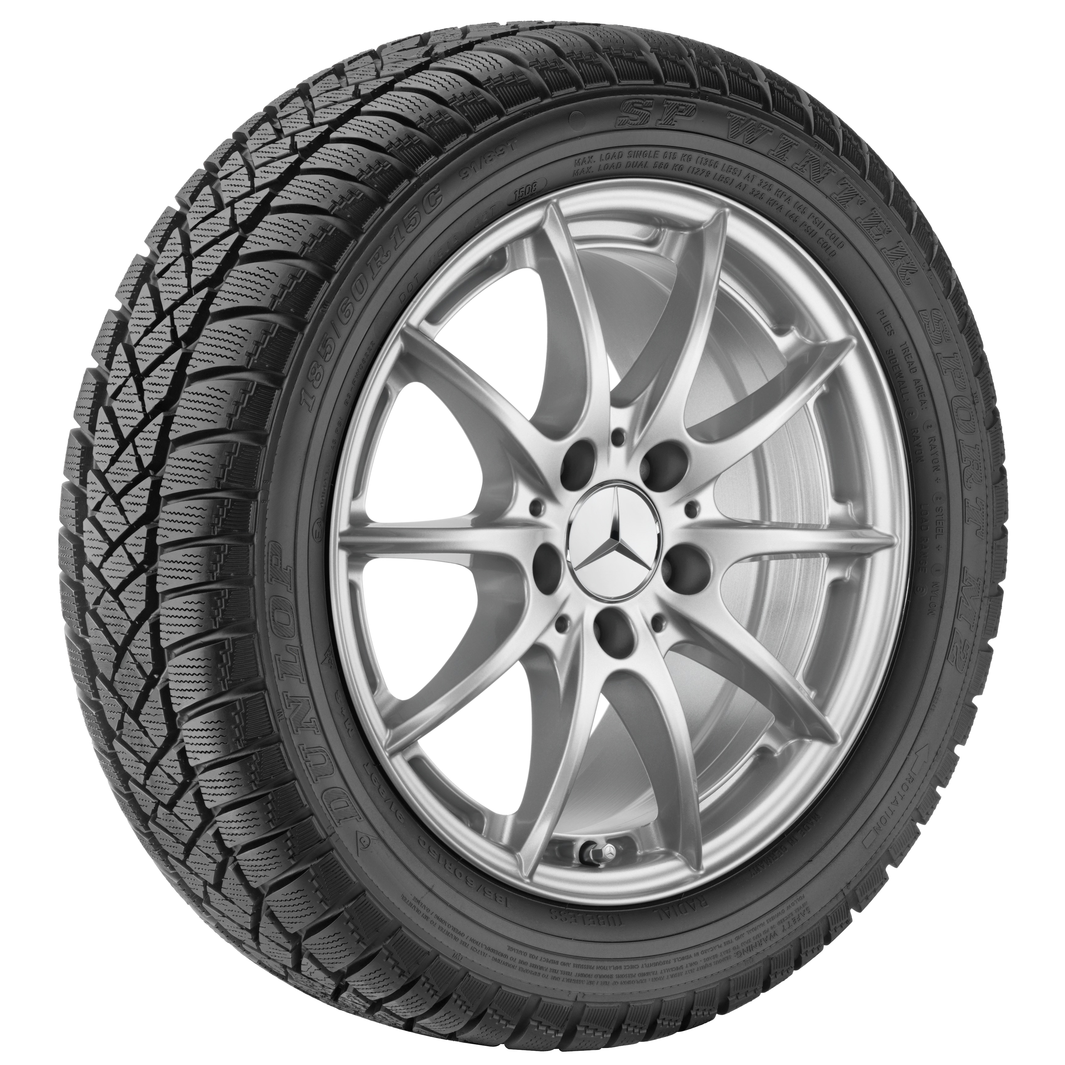 Cerchio a 10 razze, 40,6 cm (16 pollici) - 7,5 J x 16 ET 45,5, argento champion