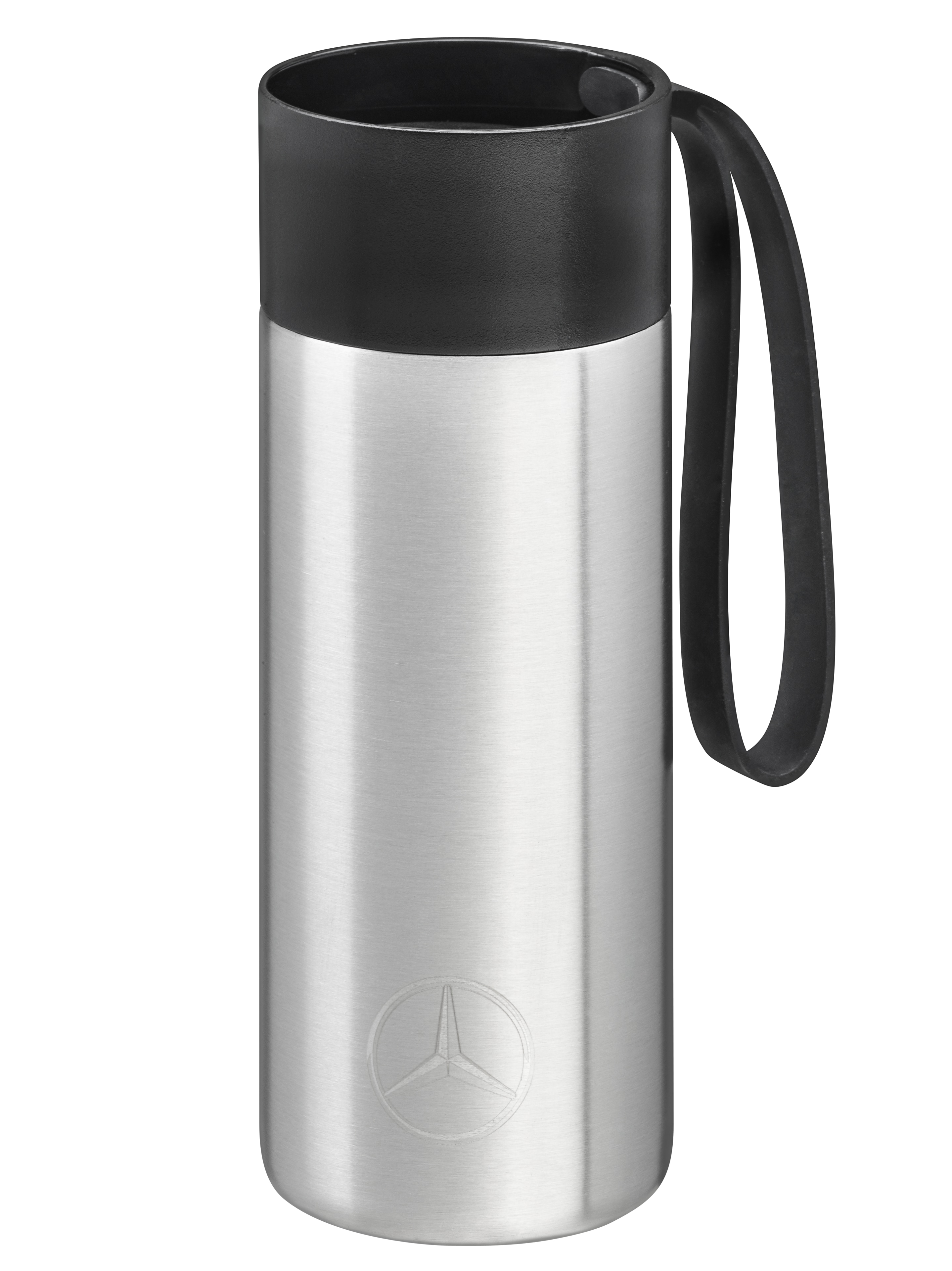 To Go Cup - argento / colore nero, acciaio inox, eva solo, 500 ml