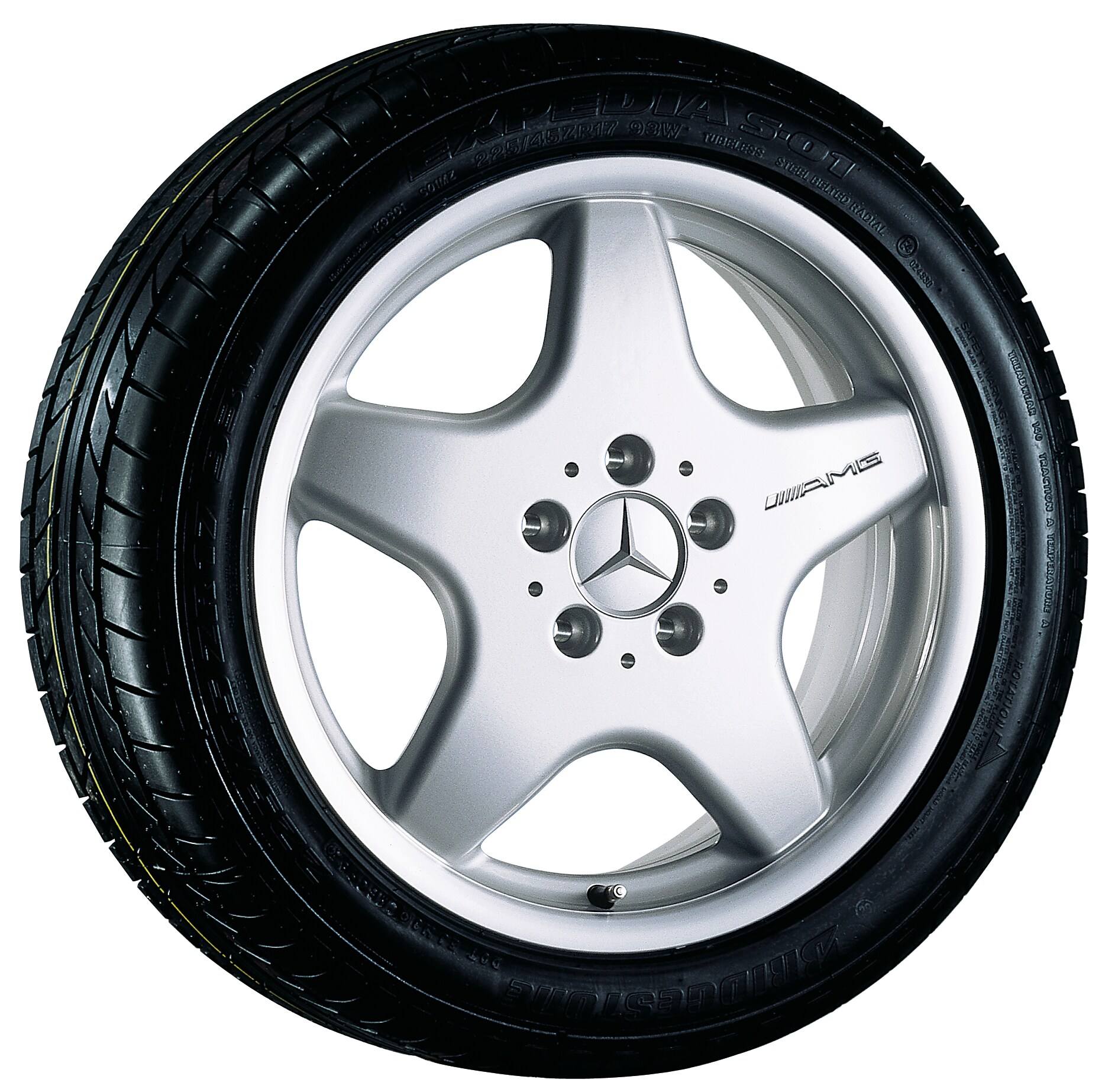 Cerchio a 5 razze AMG, 43,2 cm (17 pollici)