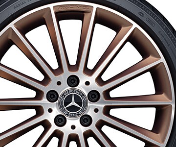 Cerchio a razze AMG, 48,3 cm (19 pollici) - 7,5 J x 19 ET 49, color rame, Tornitura a specchio