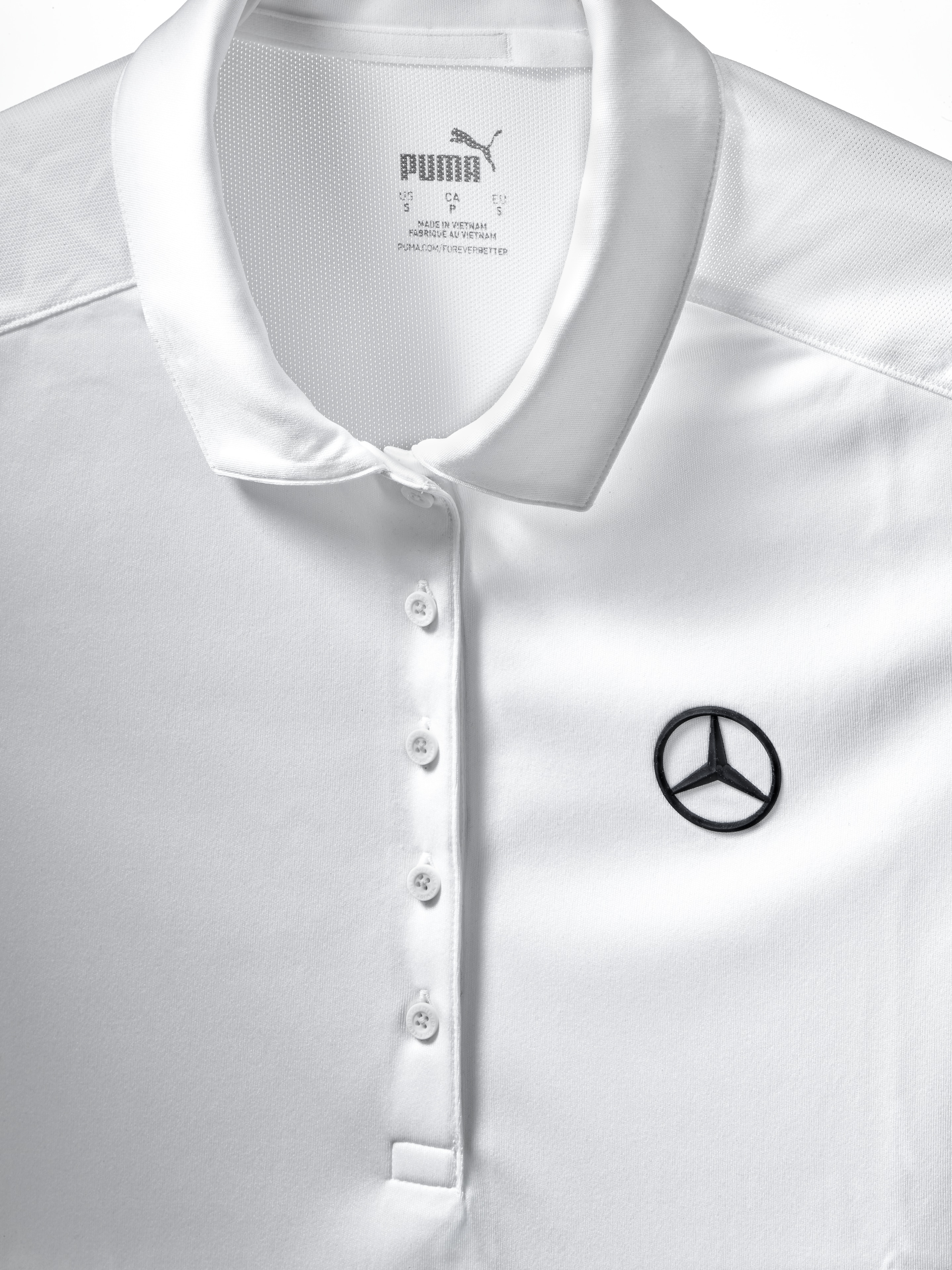 Polo da golf per donna, pure - white, S