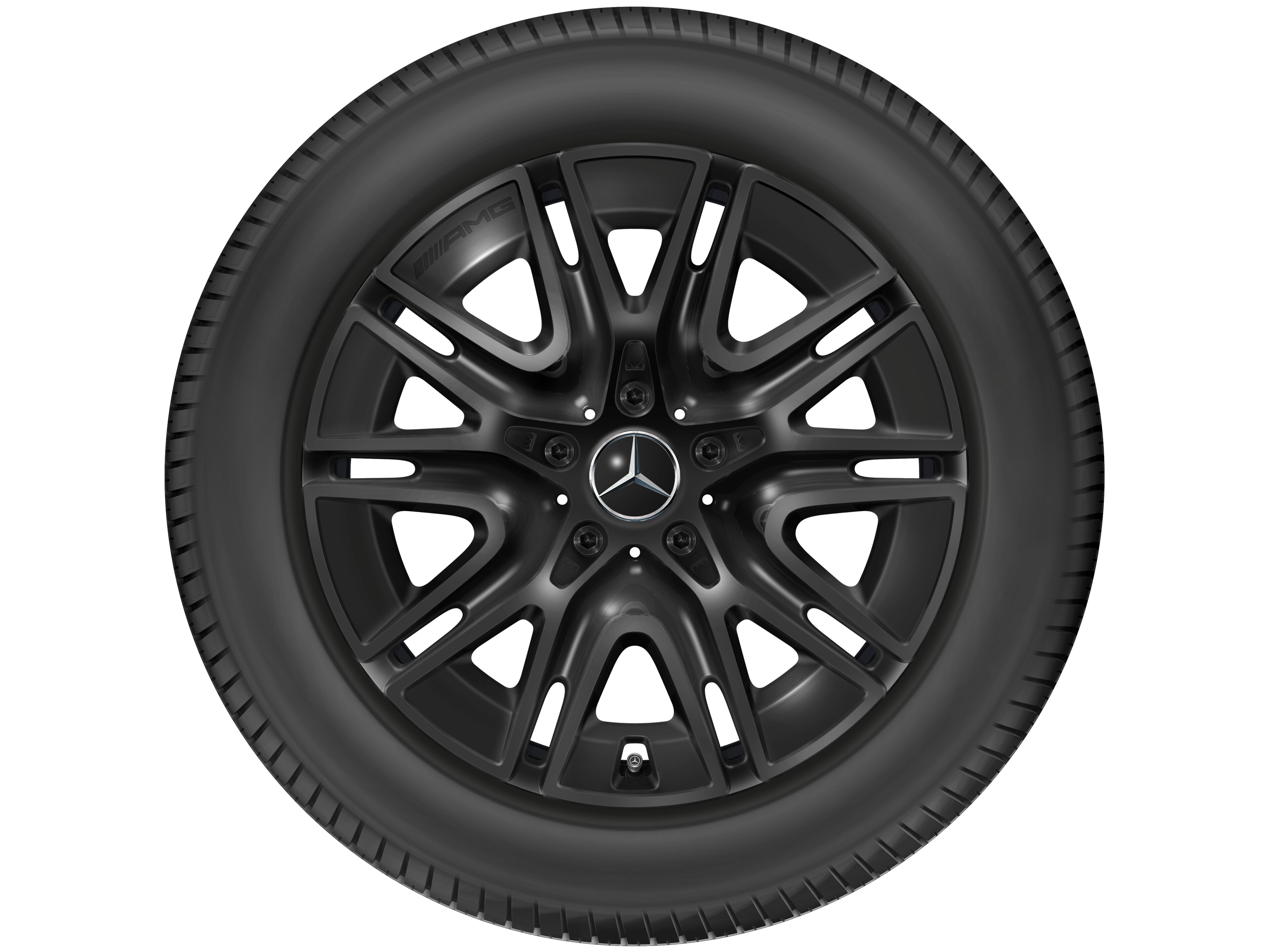 Cerchio a 10 razze AMG, 50,8 cm (20 pollici) - 8,5 J x 20 ET 32,2, colore nero, lucido