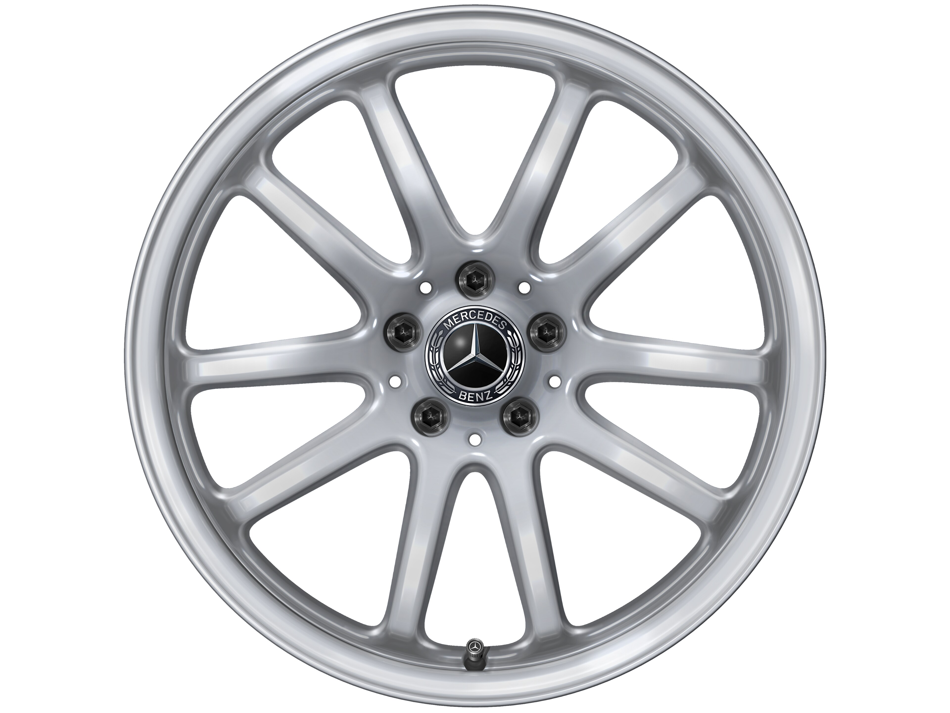 Cerchio a razze multiple, 48,3 cm (19 pollici) - 8 J x 19 ET 30,5, argento vanadio