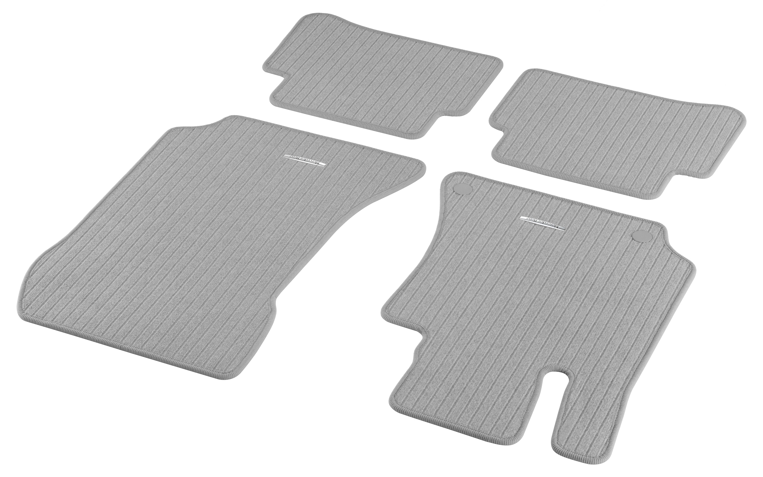Tappetini in reps CLASSIC, Set, 4 pezzi - LL, grigio alpaca